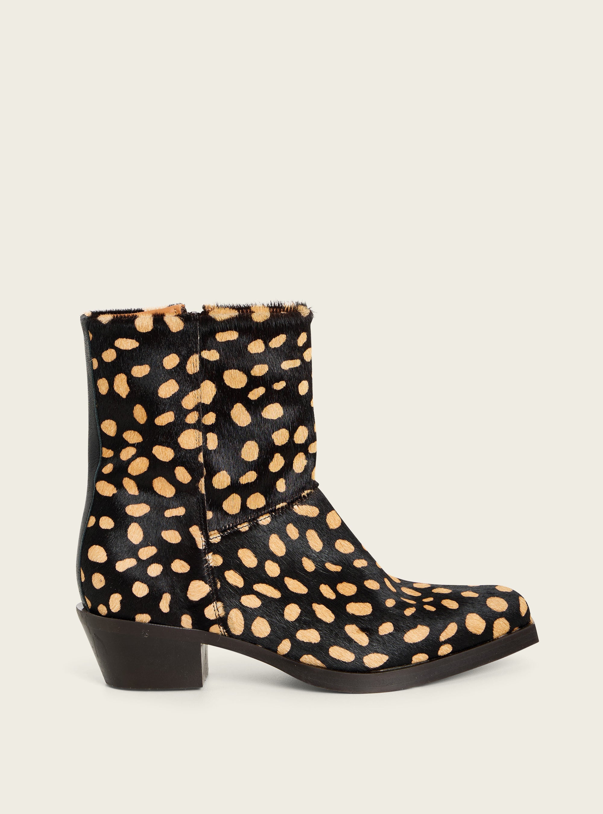 Bottines en cuir imprimé animalier Cotélac