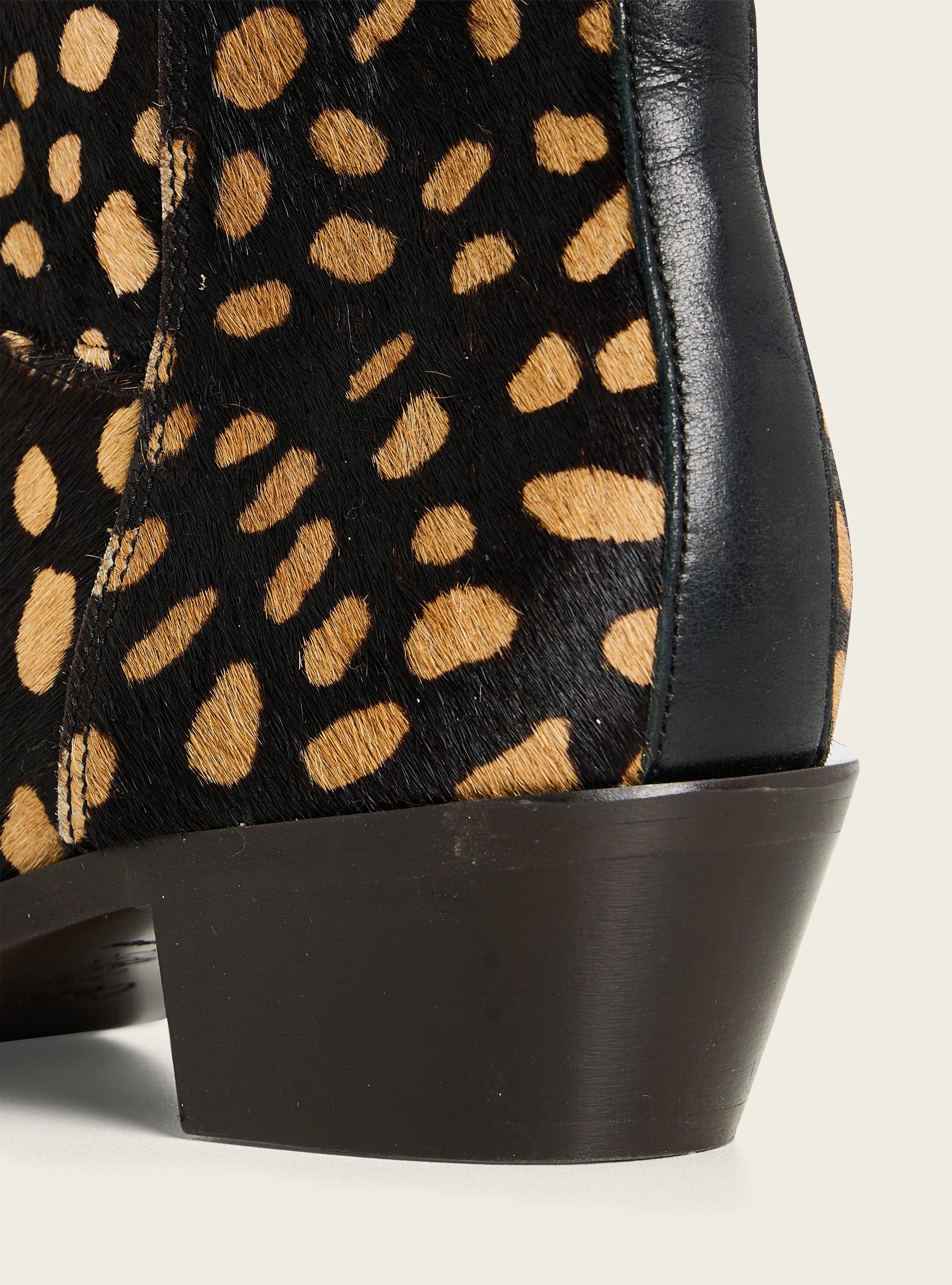 Bottines en cuir imprimé animalier Cotélac