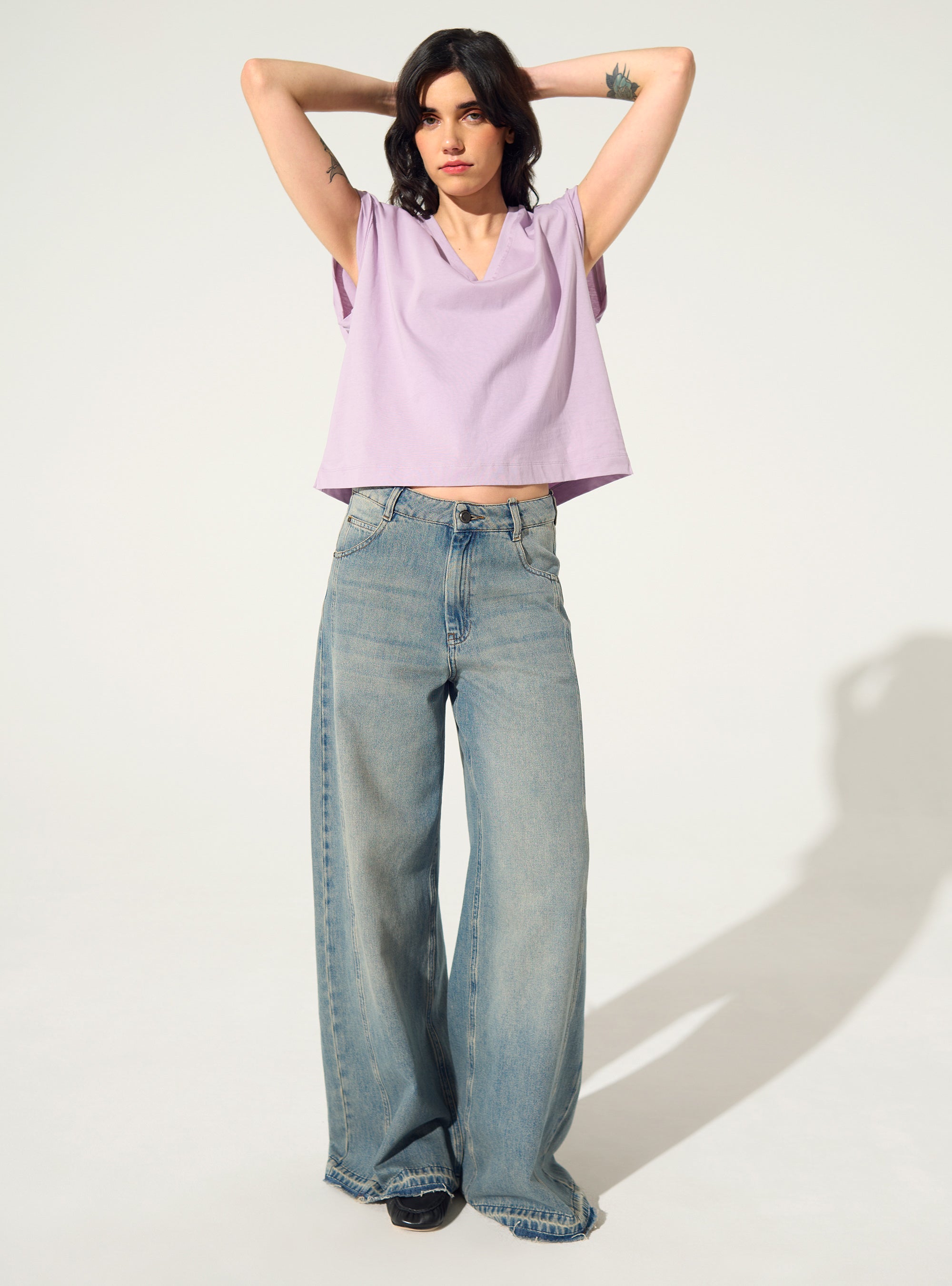 Lila Tanktop aus Bio-Baumwolle