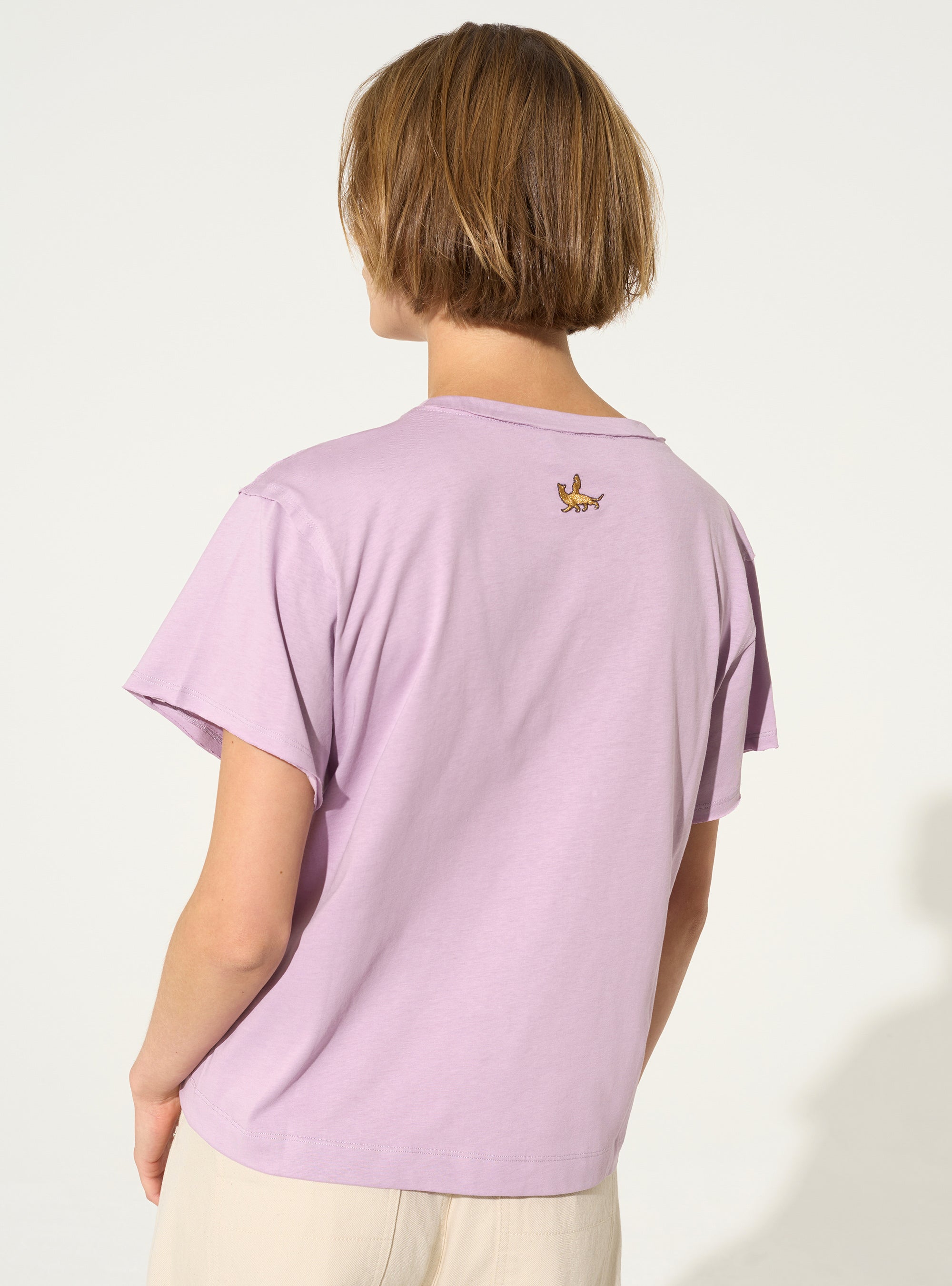 purple organic cotton t-shirt