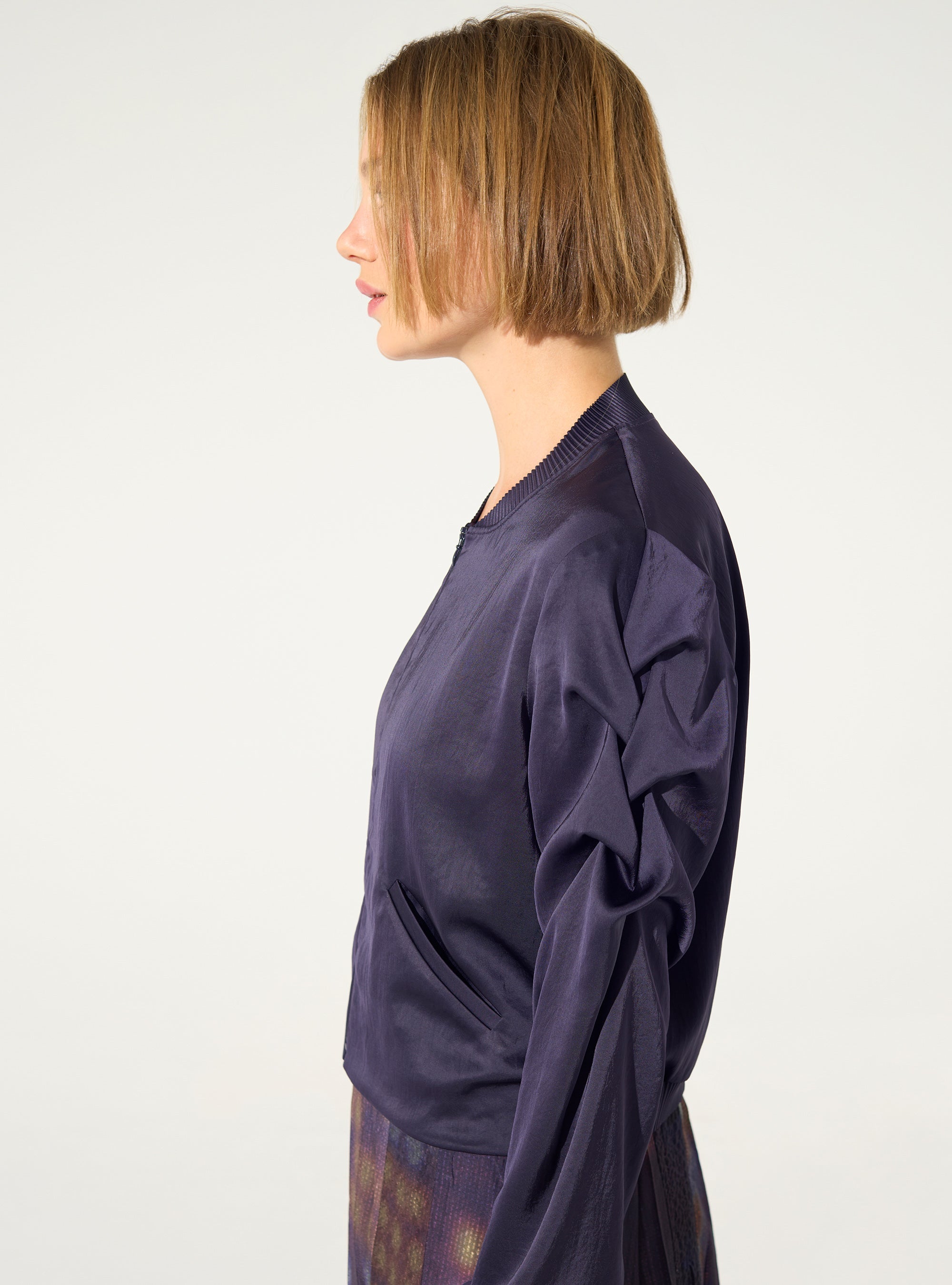 Lila Falten-Zwangsjacke