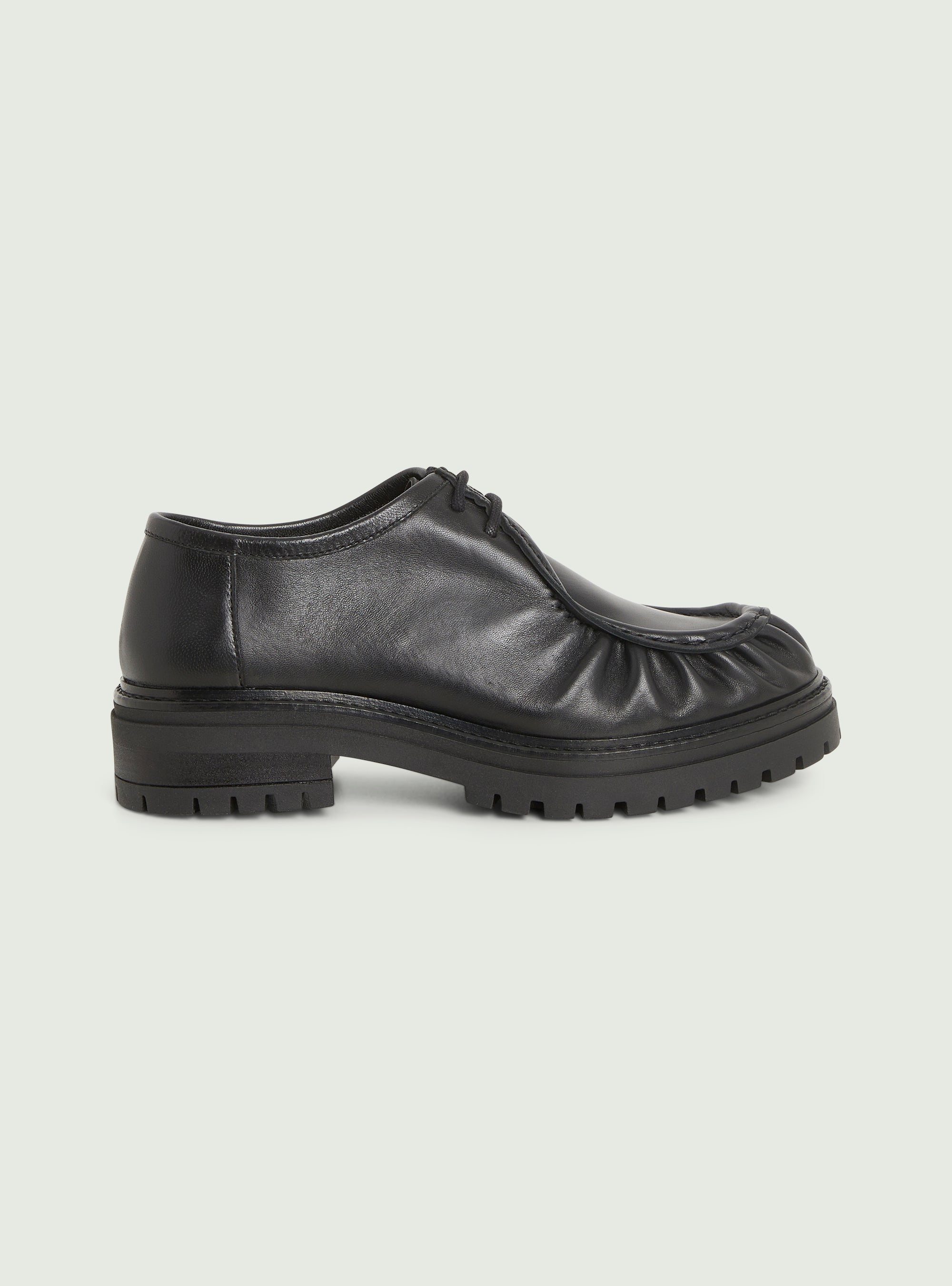 Derbies en cuir noir Cotélac