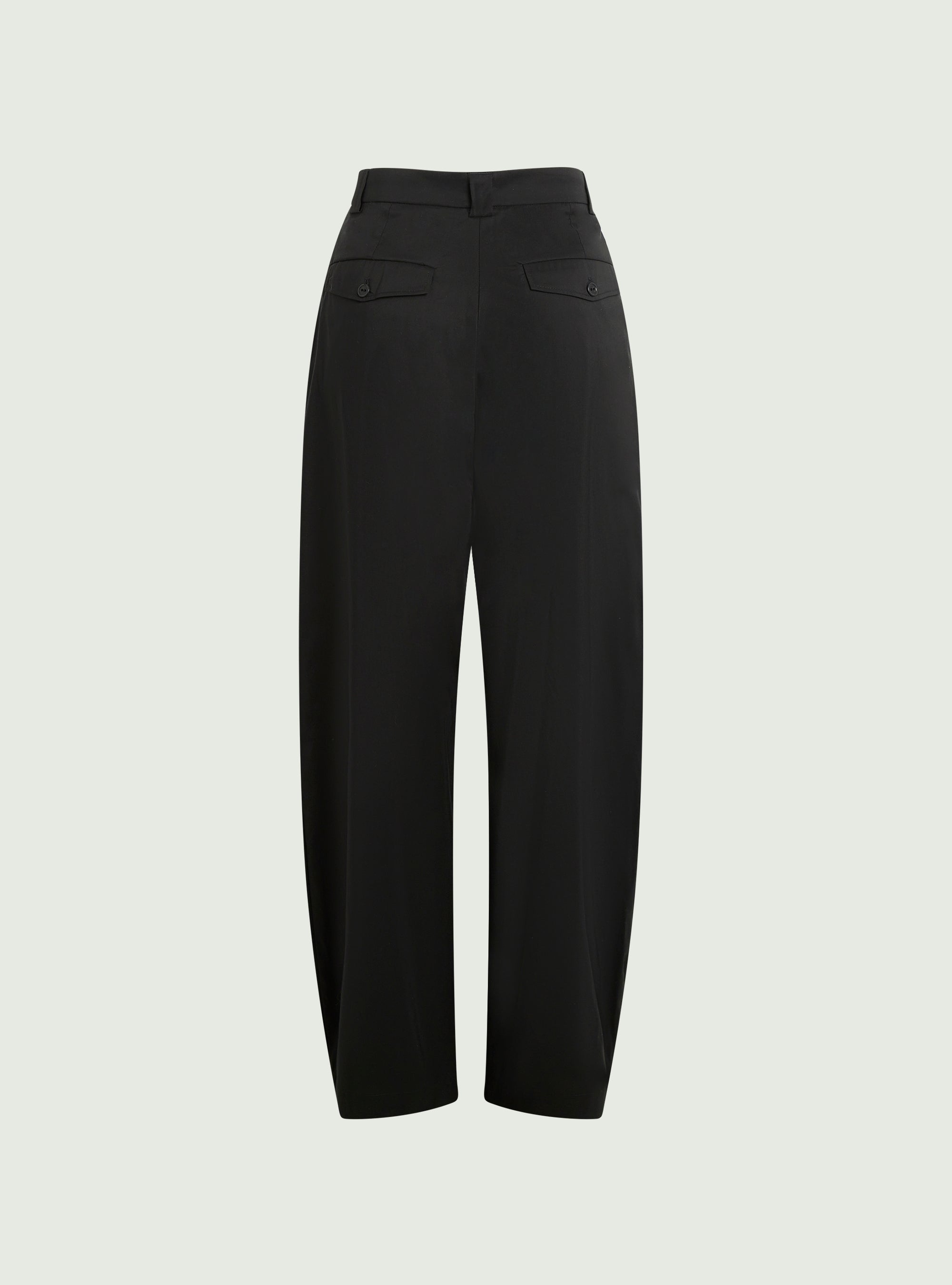 Pantalon large en matière mélangée noir Cotélac
