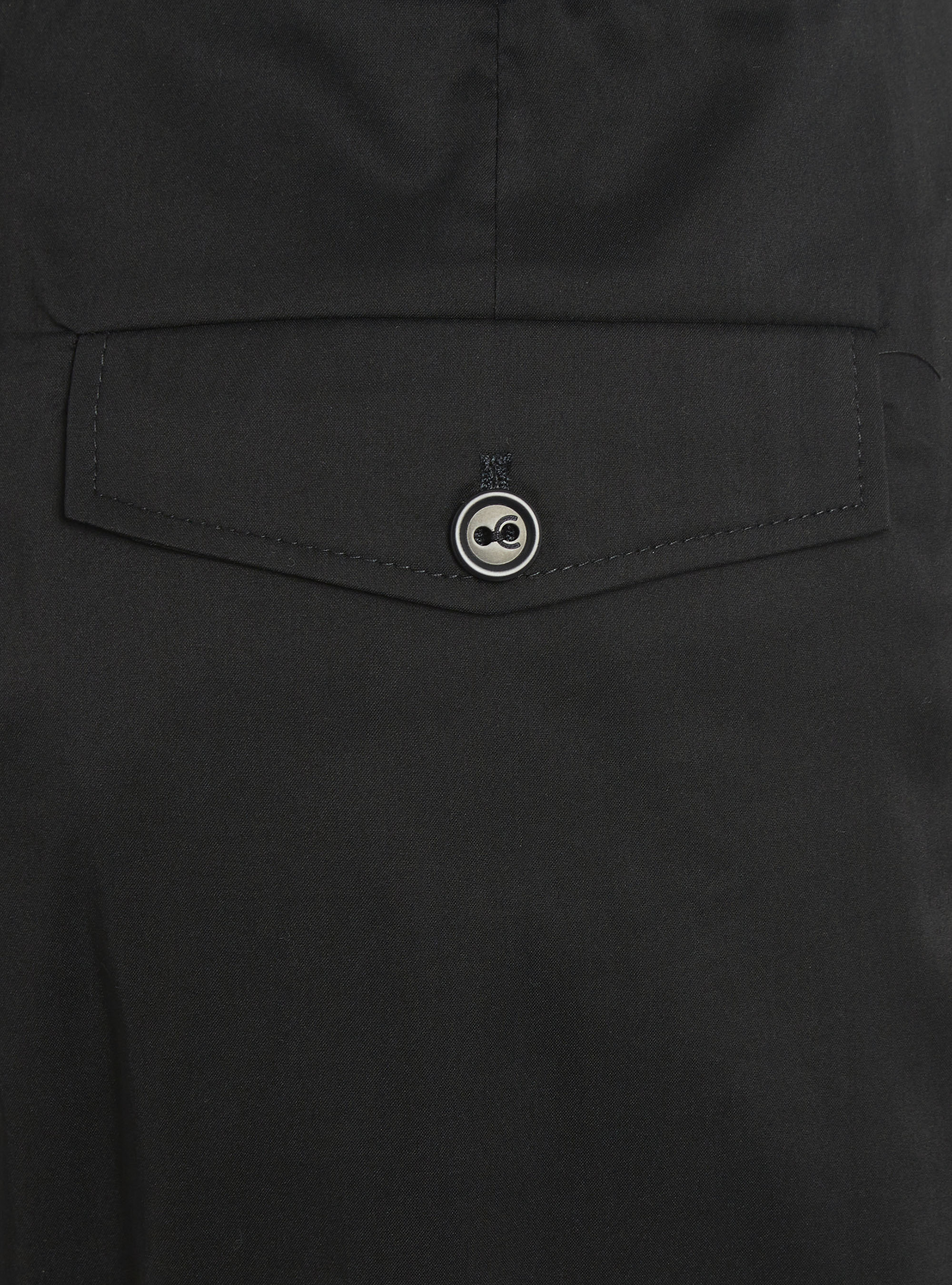 Pantalon large en matière mélangée noir Cotélac