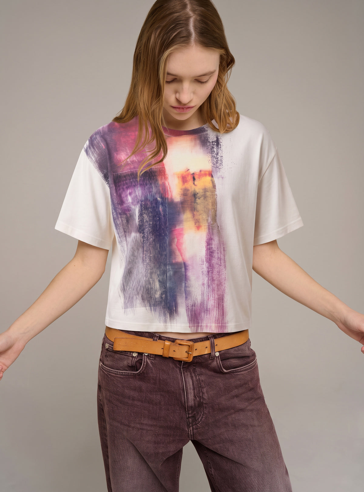 Bedrucktes Kurzarm-T-Shirt