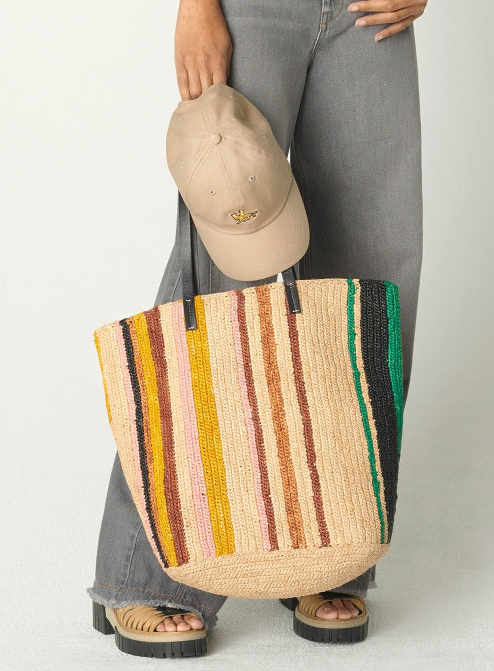 Bunte Einkaufstasche Cloé