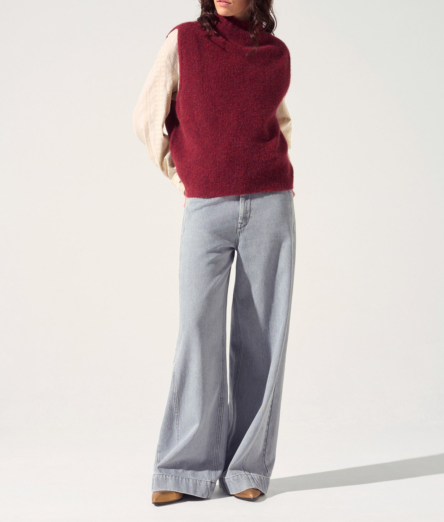 Ärmelloser Pullover