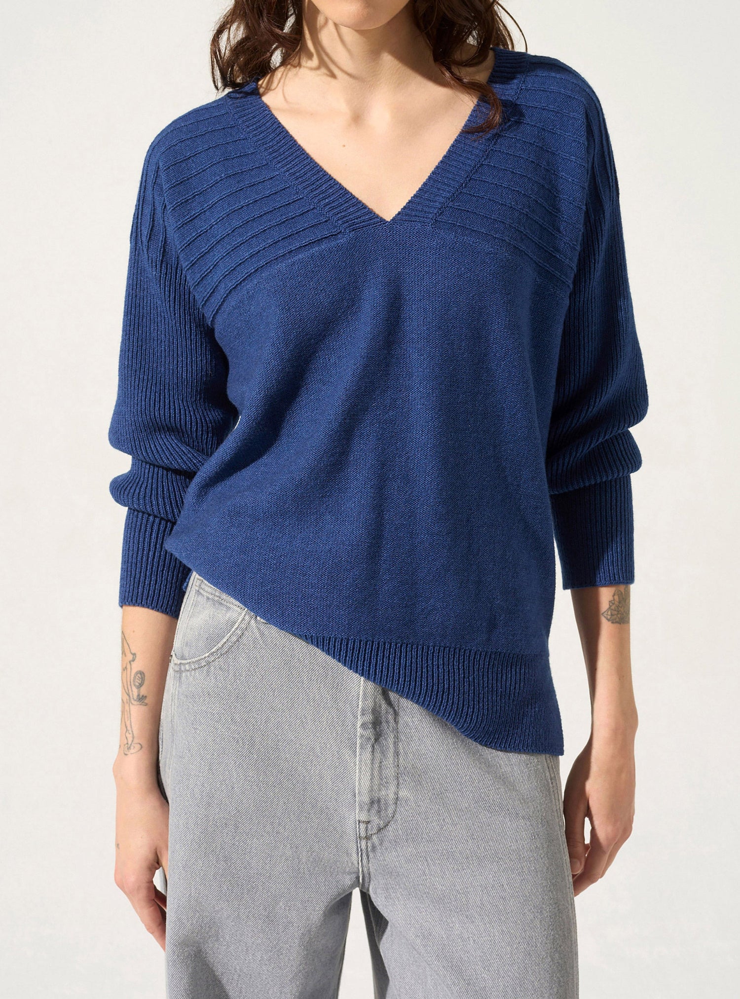 Pullover mit V-Ausschnitt