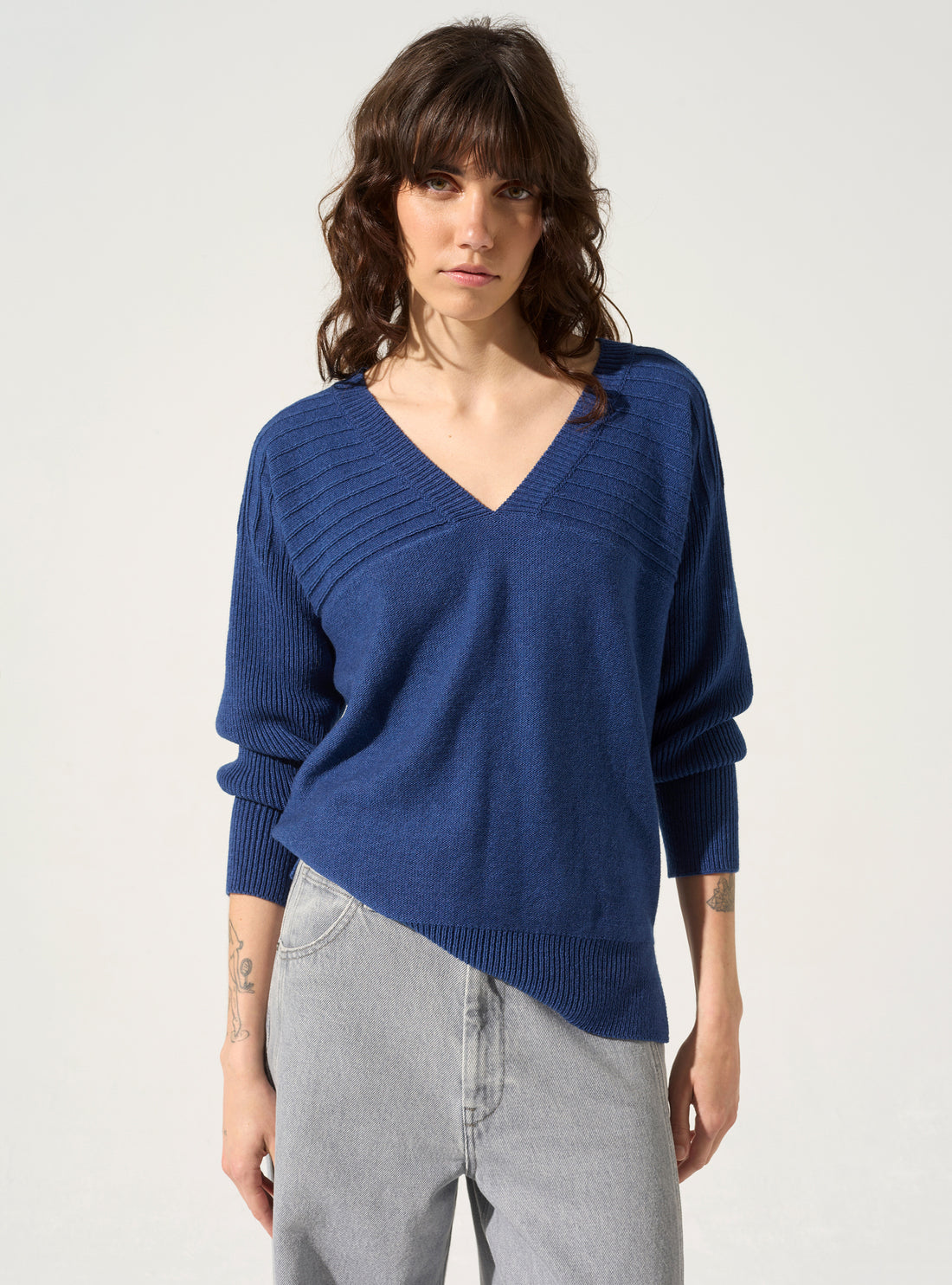 Pullover mit V-Ausschnitt