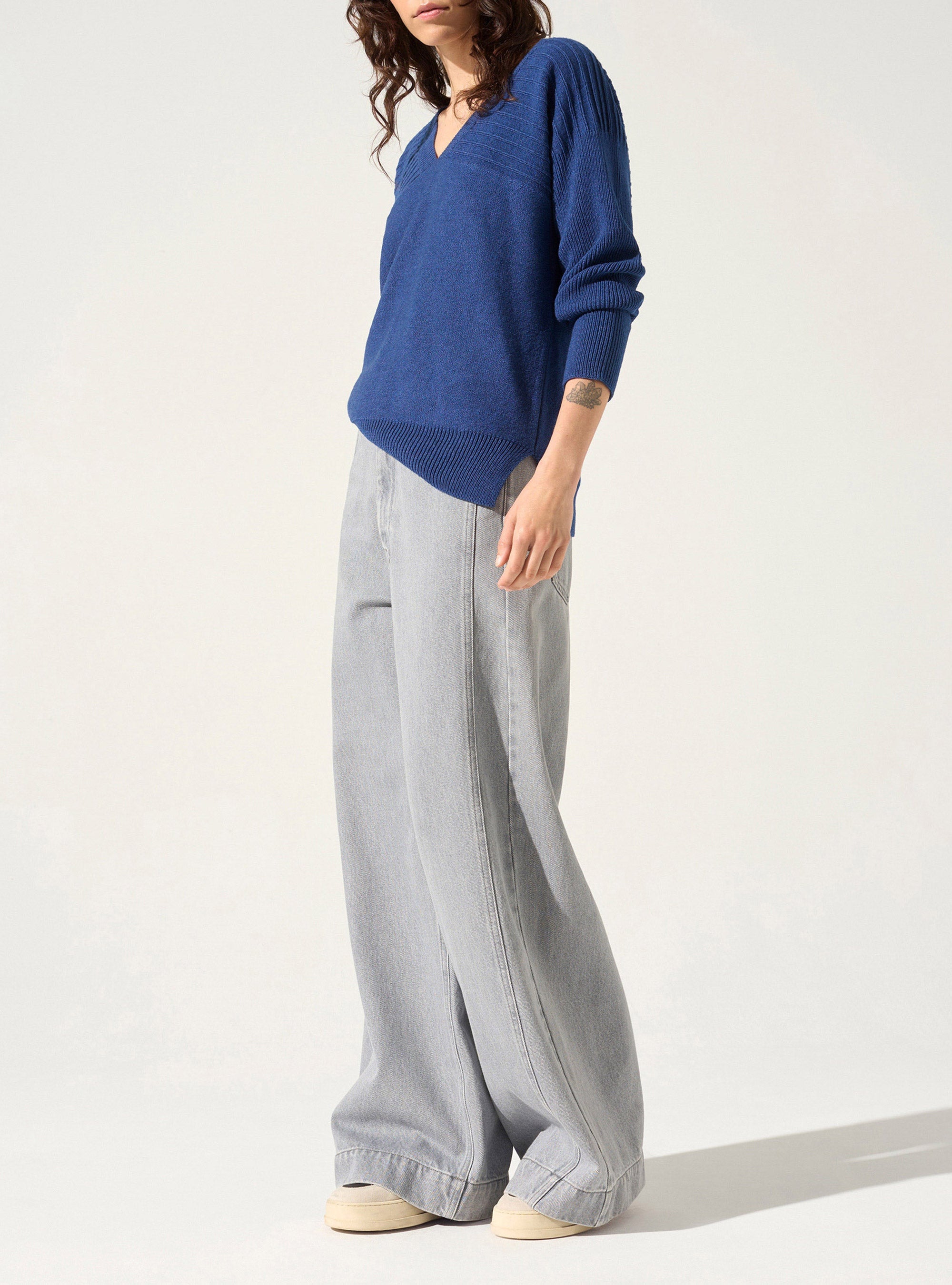 Pullover mit V-Ausschnitt