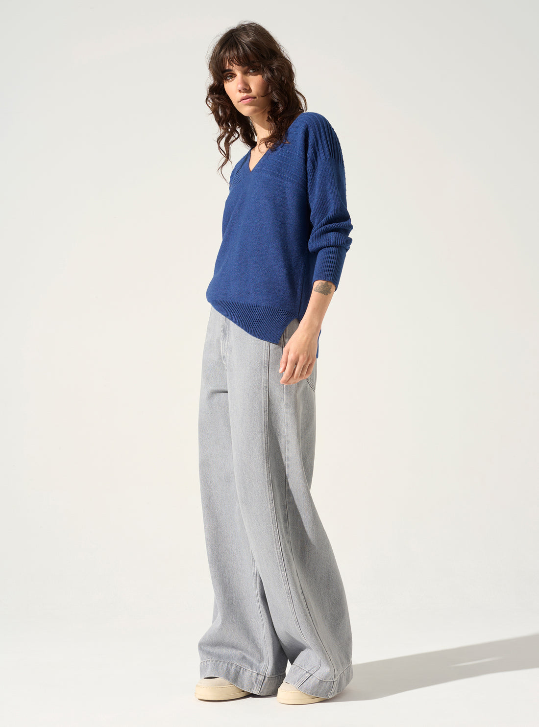 Pullover mit V-Ausschnitt