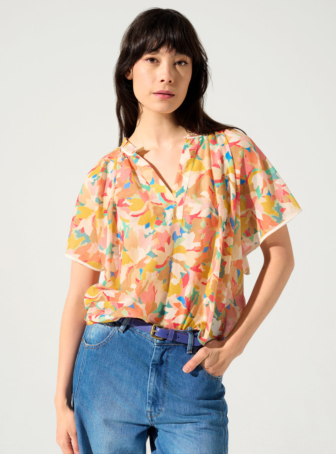 Blumenbluse