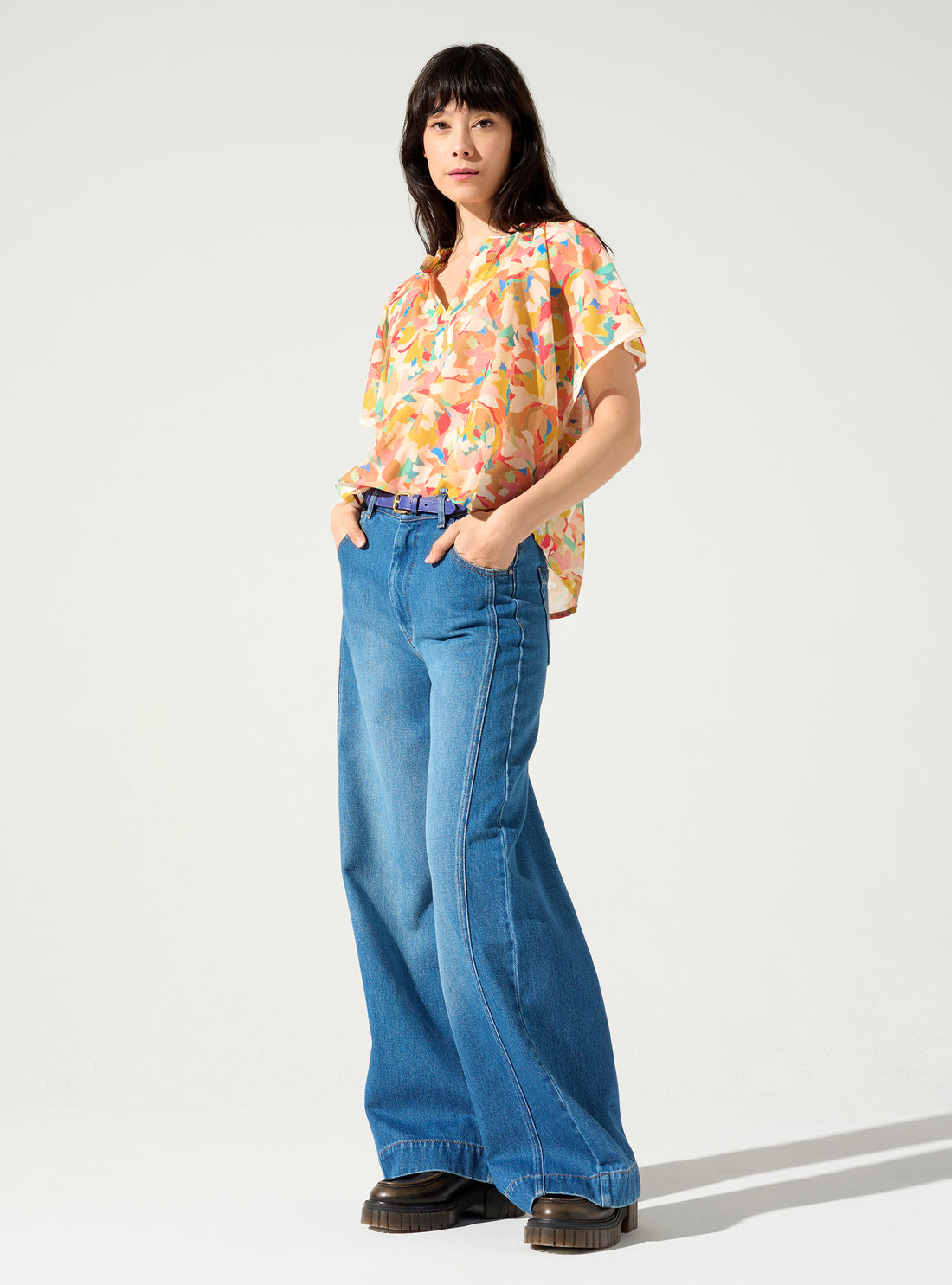 Blumenbluse