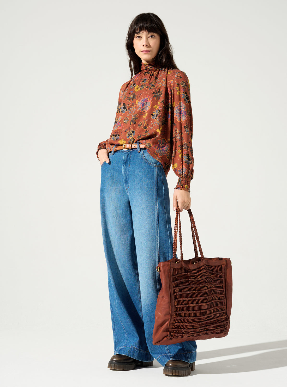 Geraffte Bluse