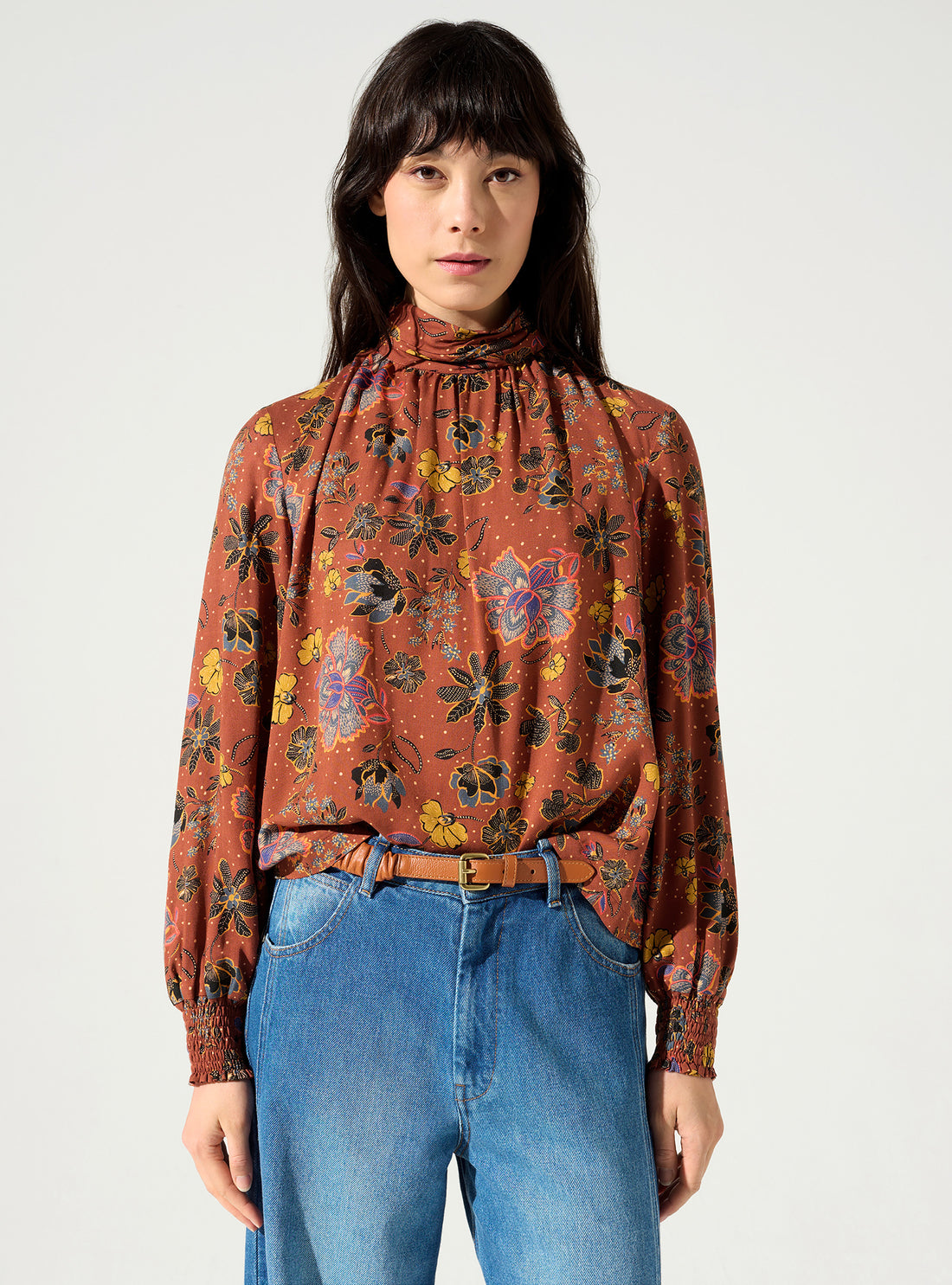Geraffte Bluse