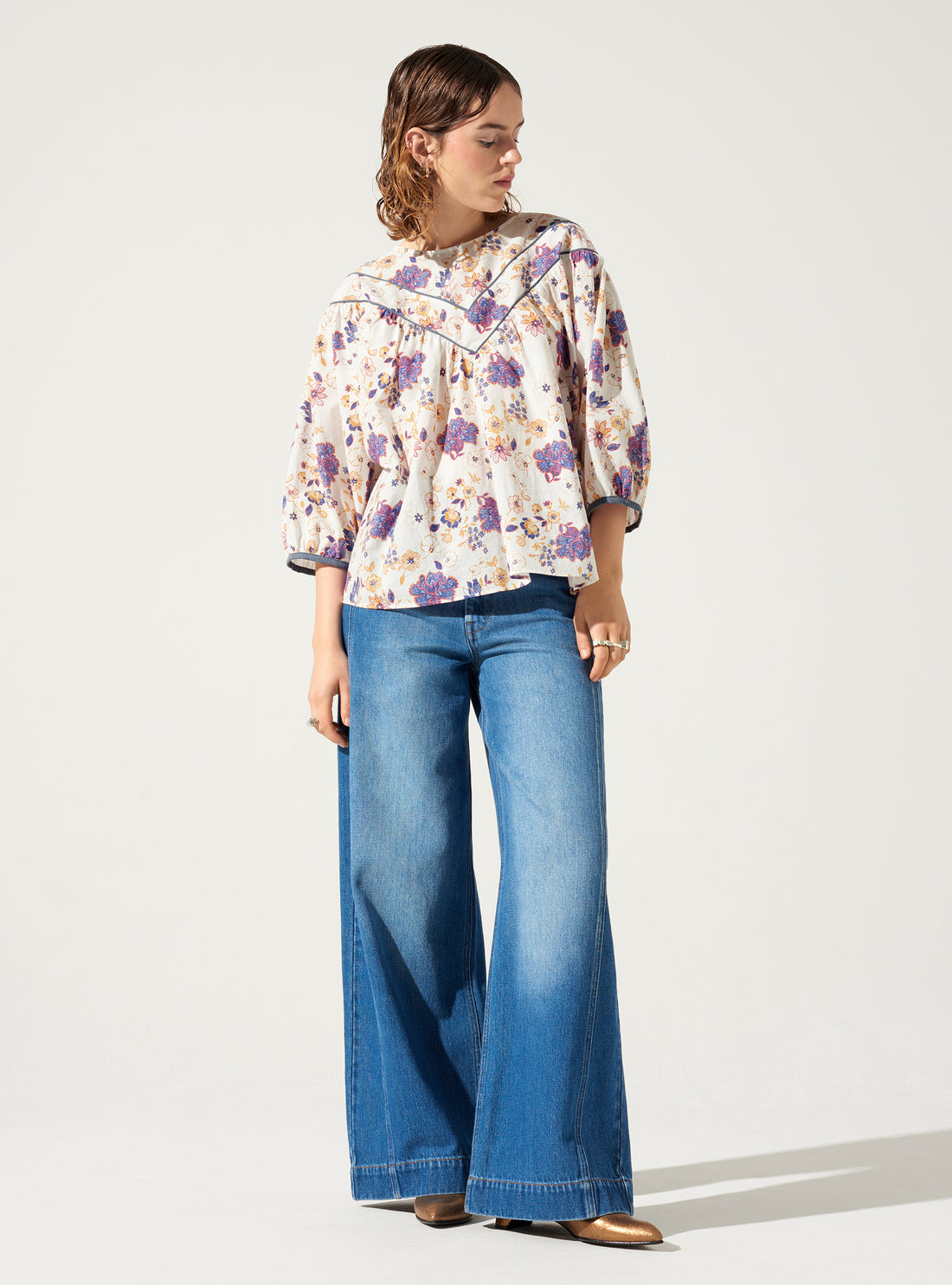 Blumenbluse