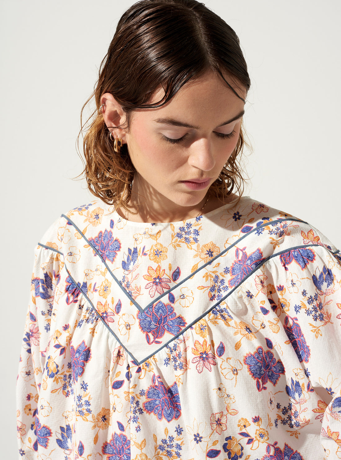 Blumenbluse