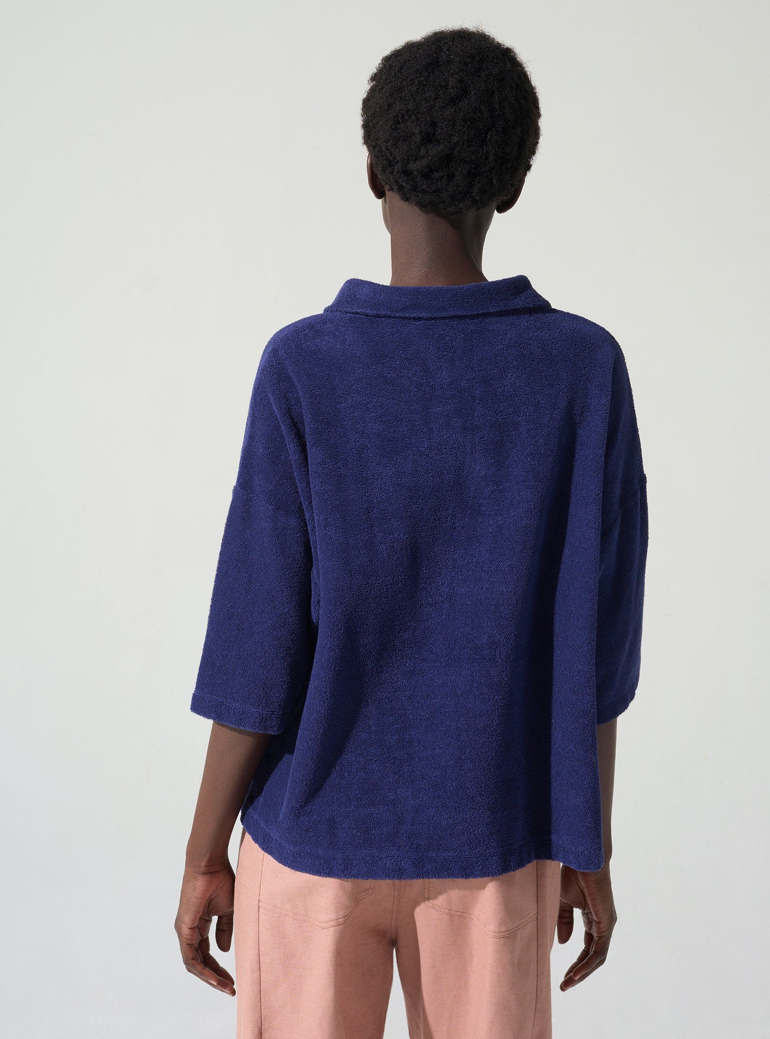 Frottee-Polo-T-Shirt