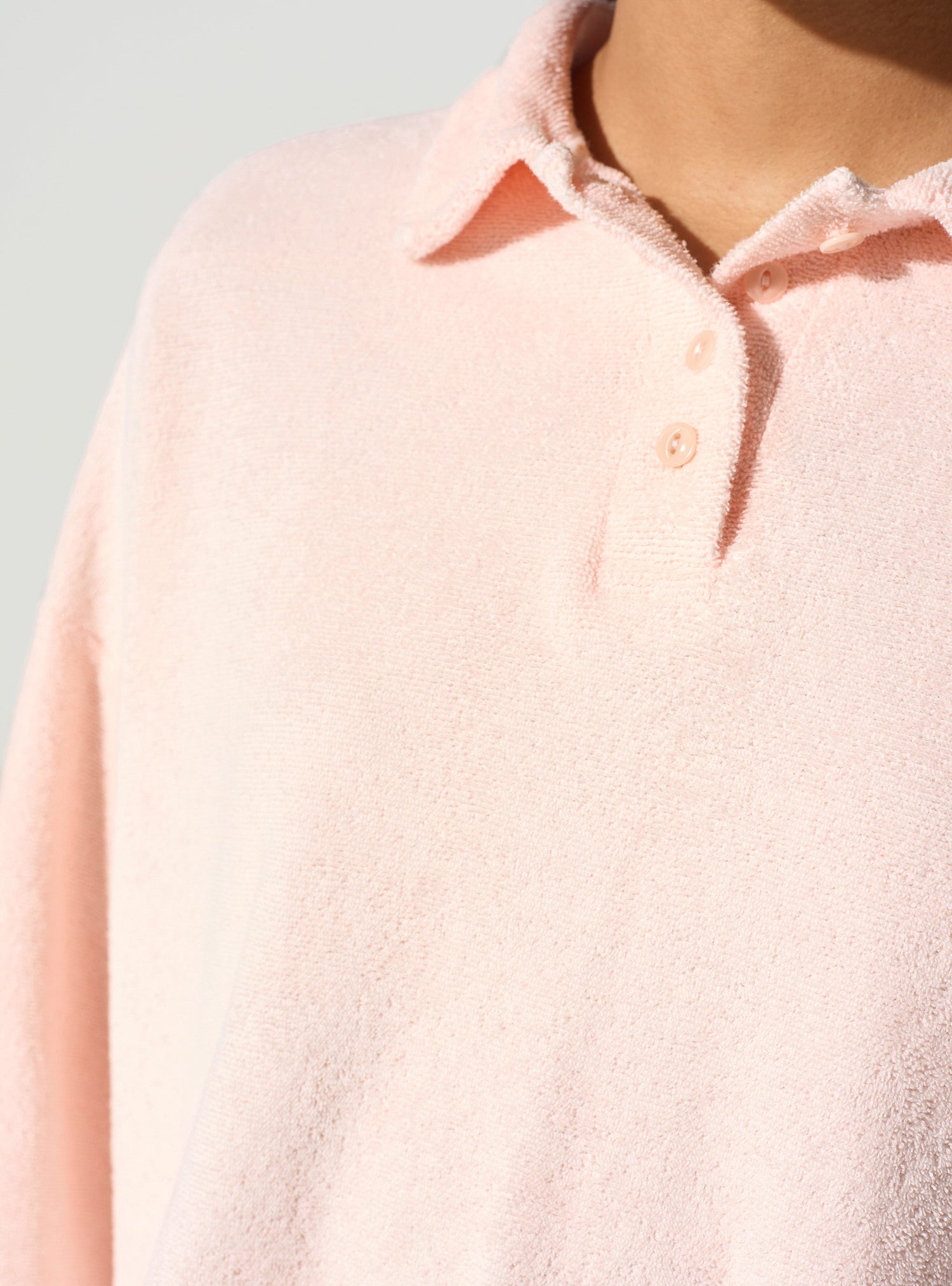 Terry polo T-shirt
