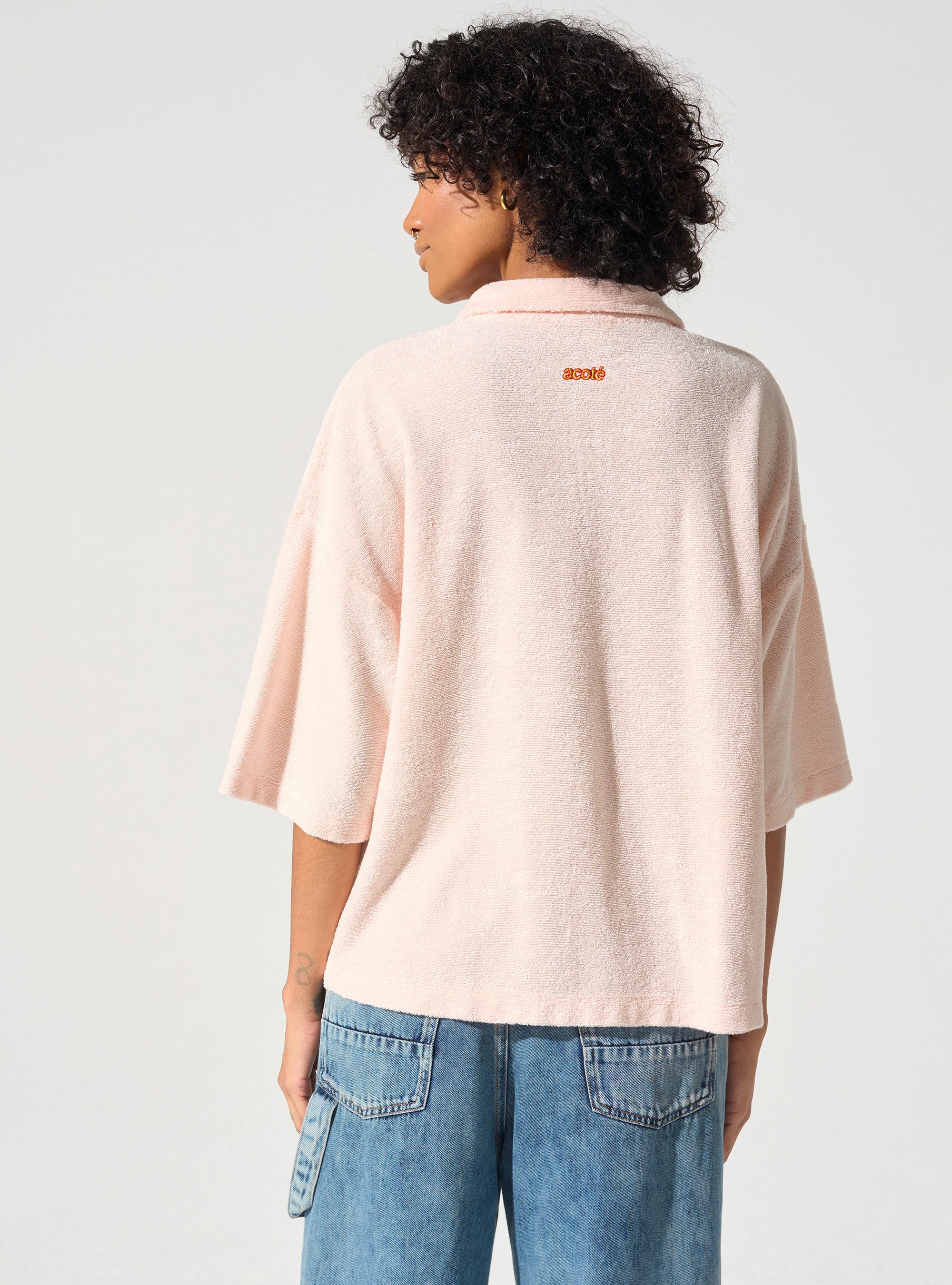 Frottee-Polo-T-Shirt