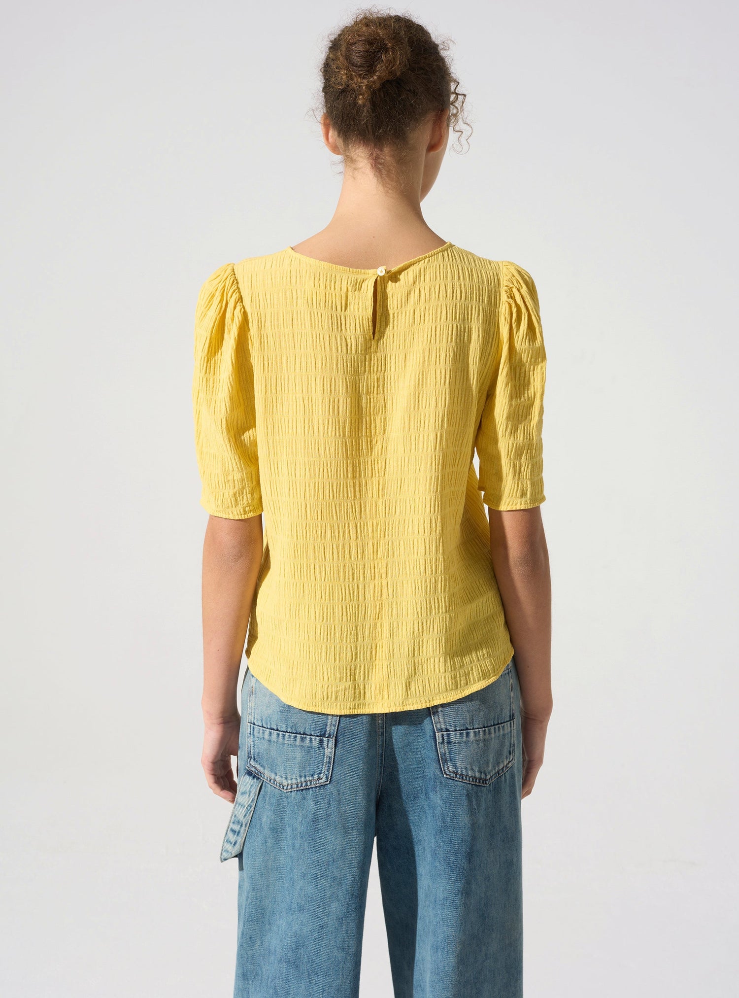 Blouse manches 3/4 acoté 
