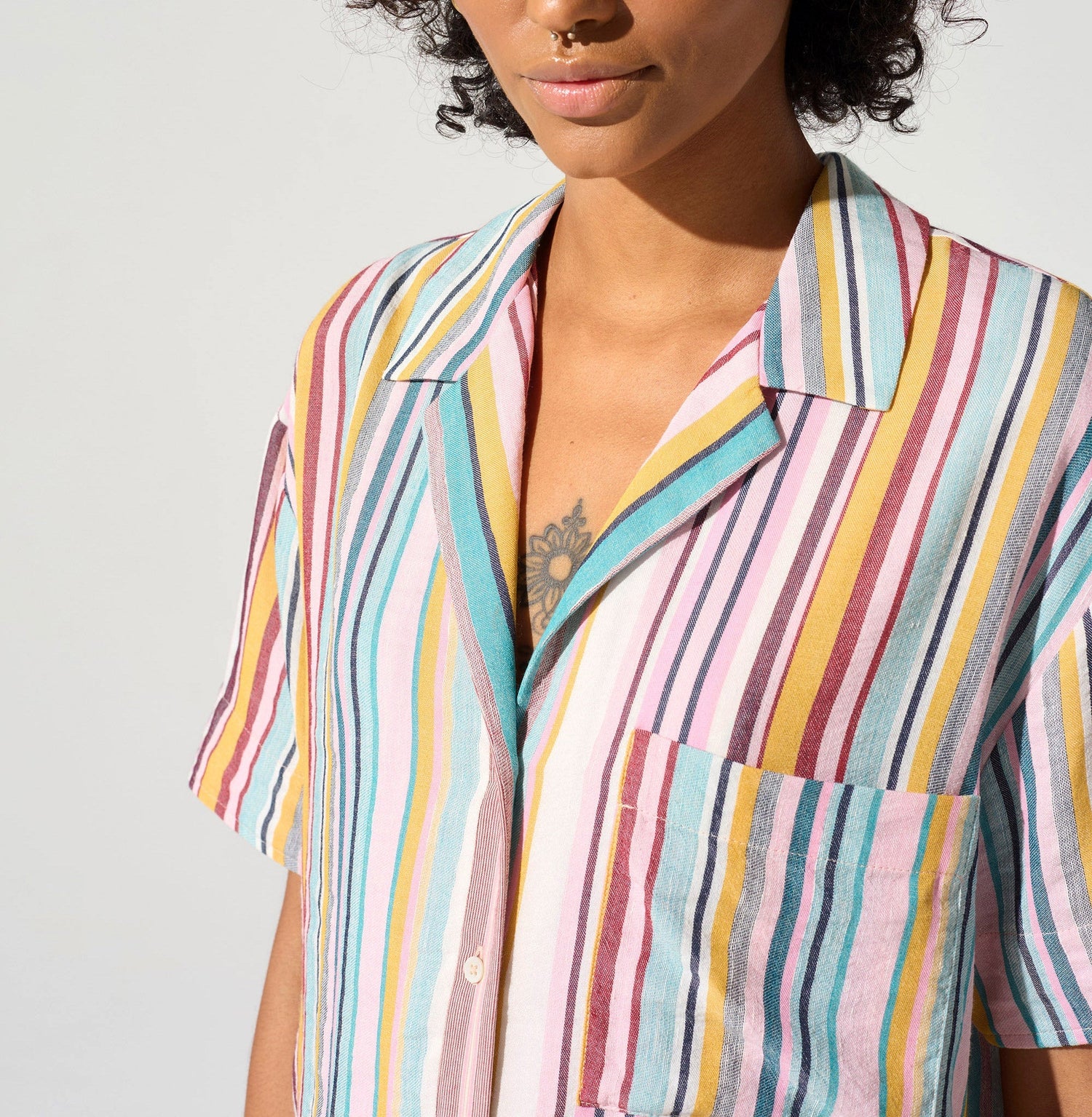 Chemise ample rayée acoté 