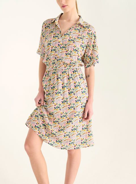 Blusenkleid mit Gürtel