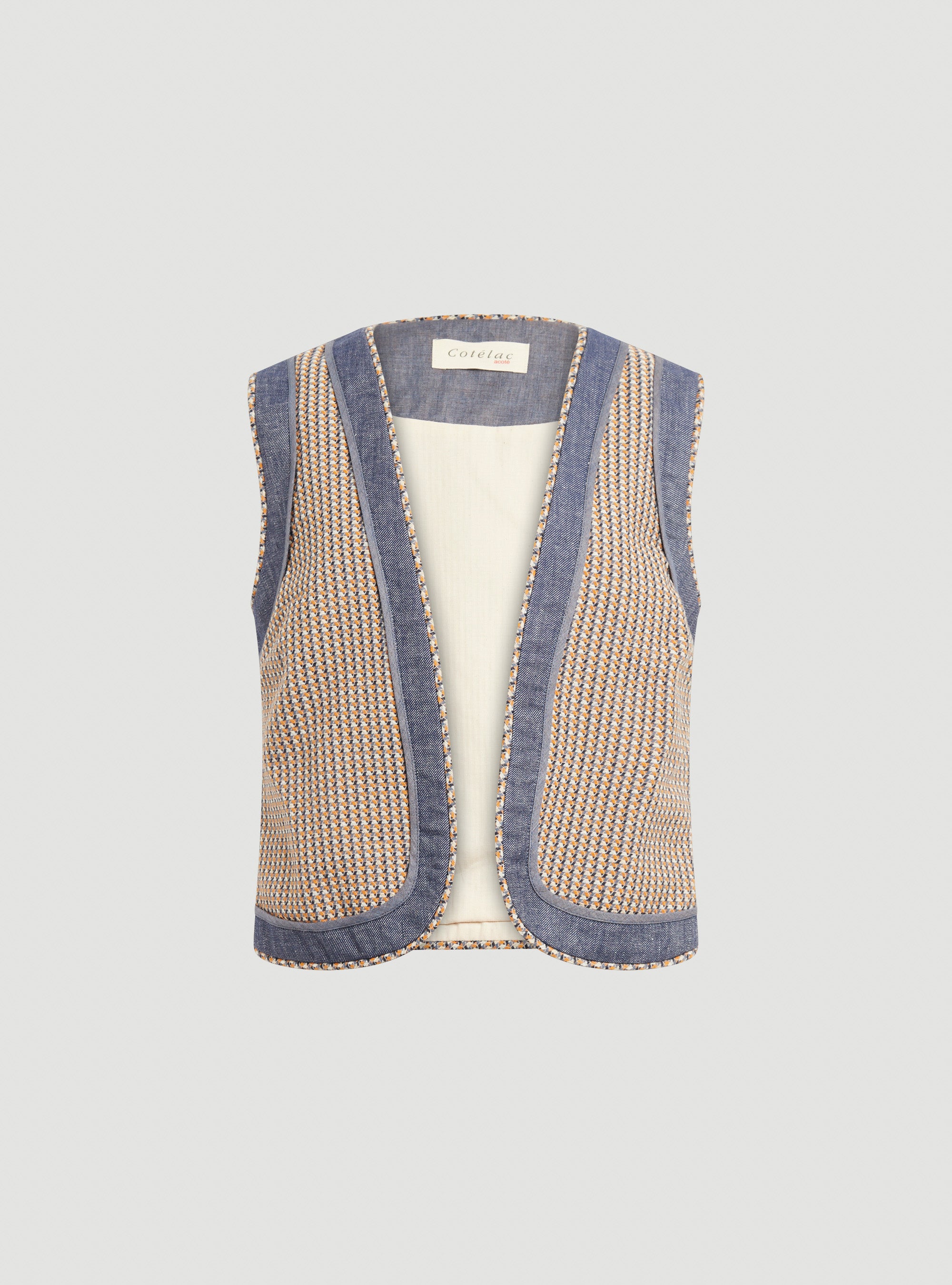 トップス Satin chic vest SHINZONE（シンゾーン） HIGH TWISTED COTTON KNIT VEST