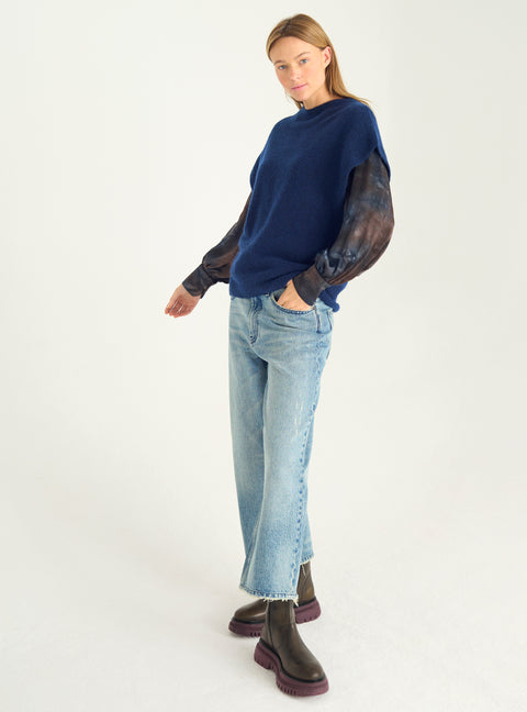 Oversize-Pullover ohne Ärmel