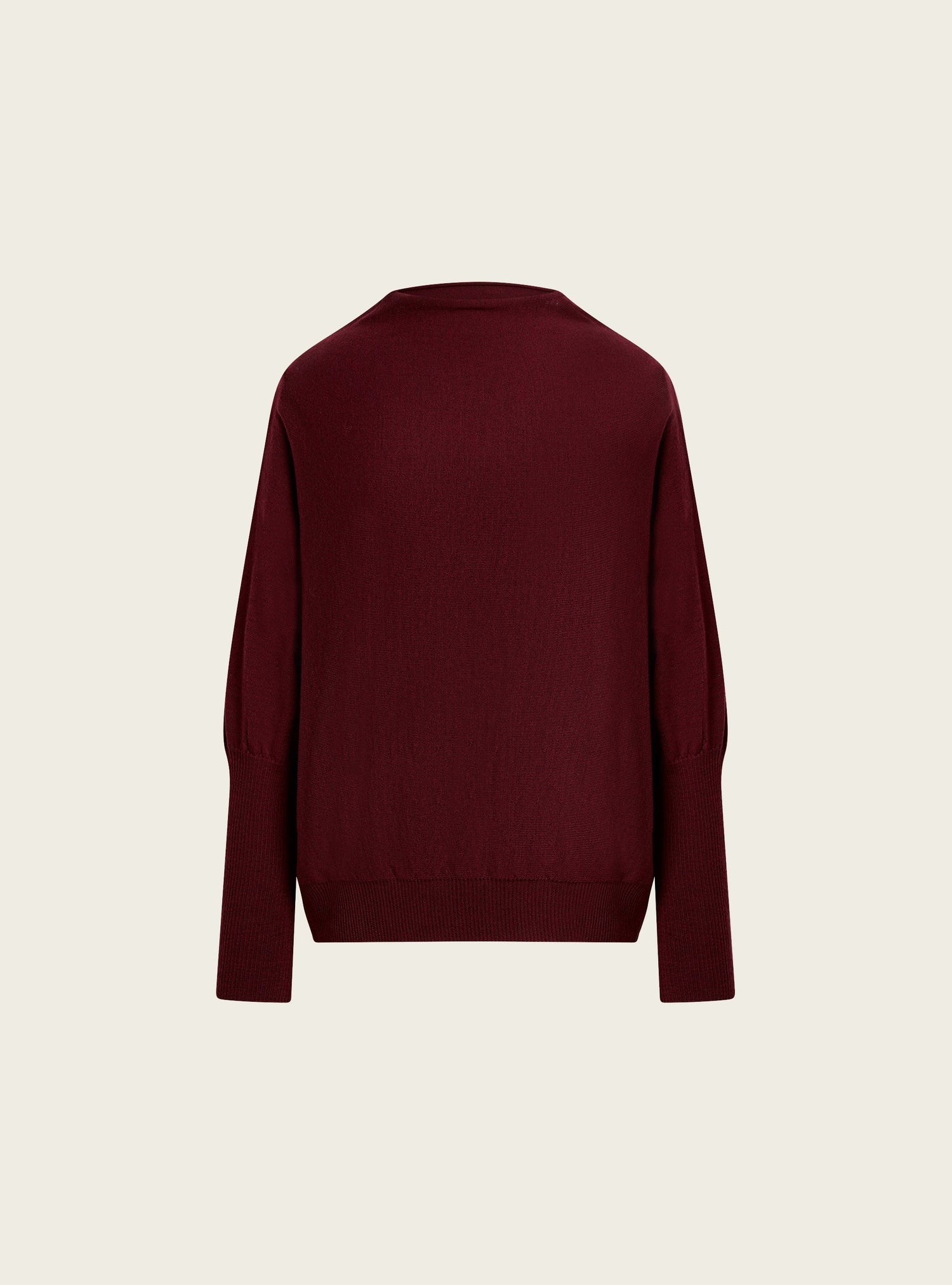 Pull oversize à col drapé acoté 