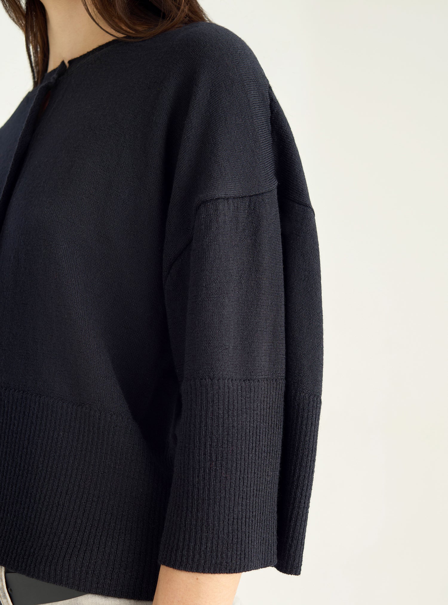 Kurzarm-Cardigan-T-Shirt
