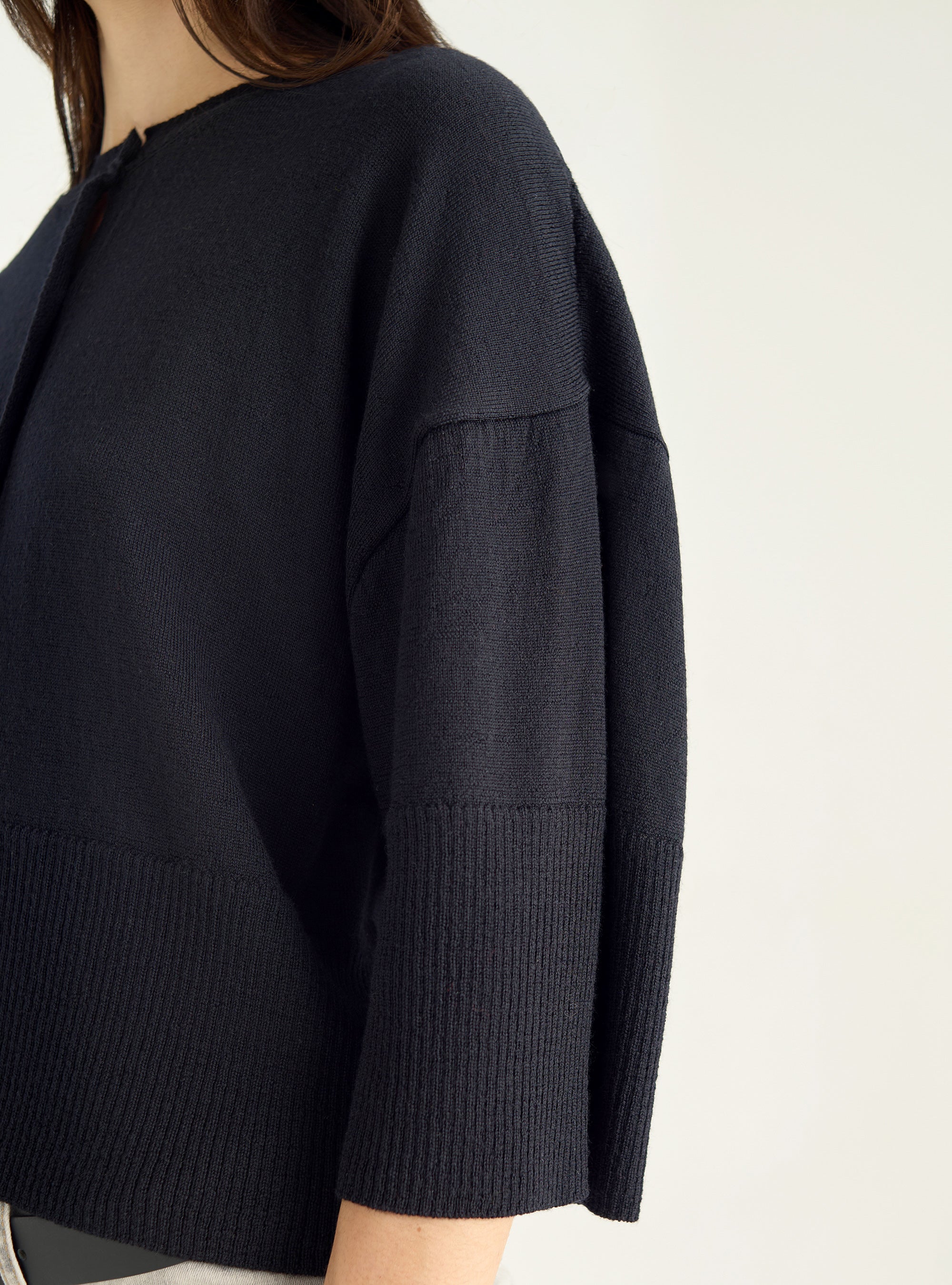 Kurzarm-Cardigan-T-Shirt