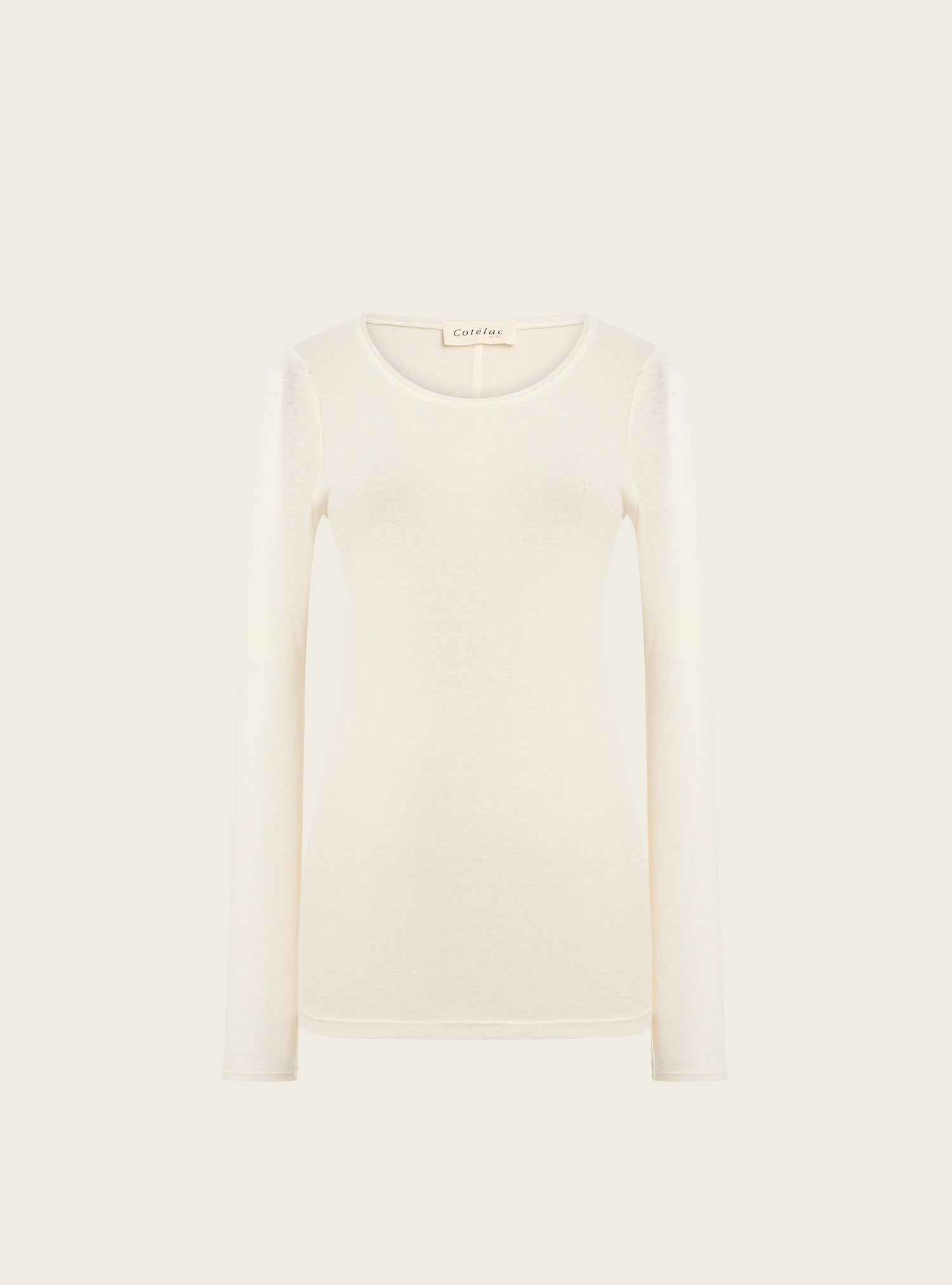 T-shirt manches longues en jersey Lyocell acoté 