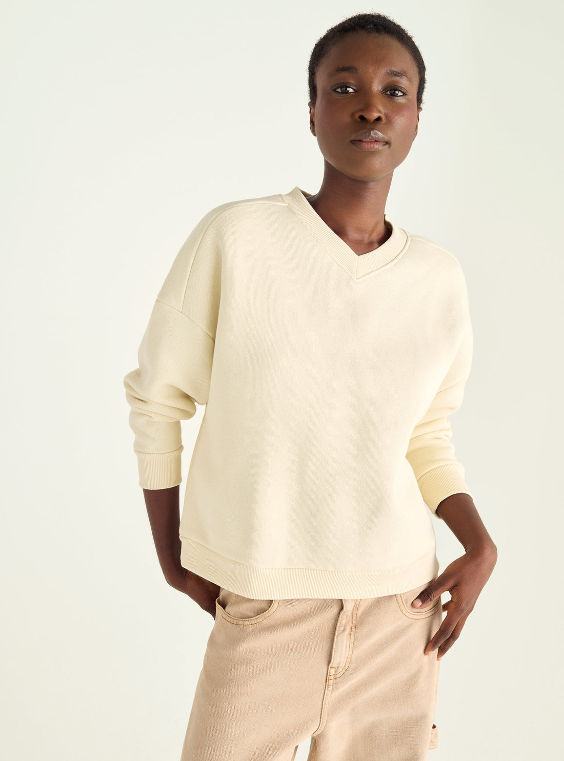 Sweatshirt aus gebürstetem Fleece