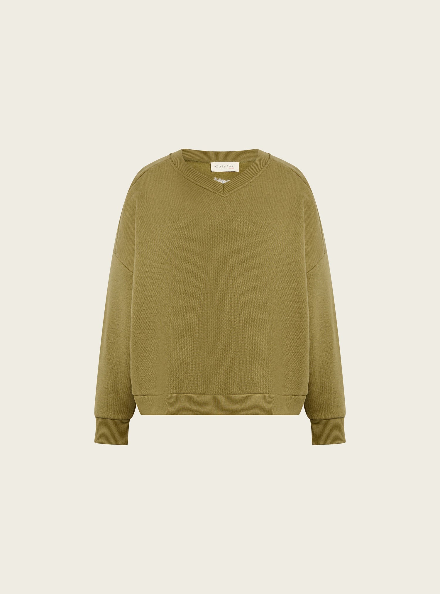 Sweat en molleton gratté acoté 