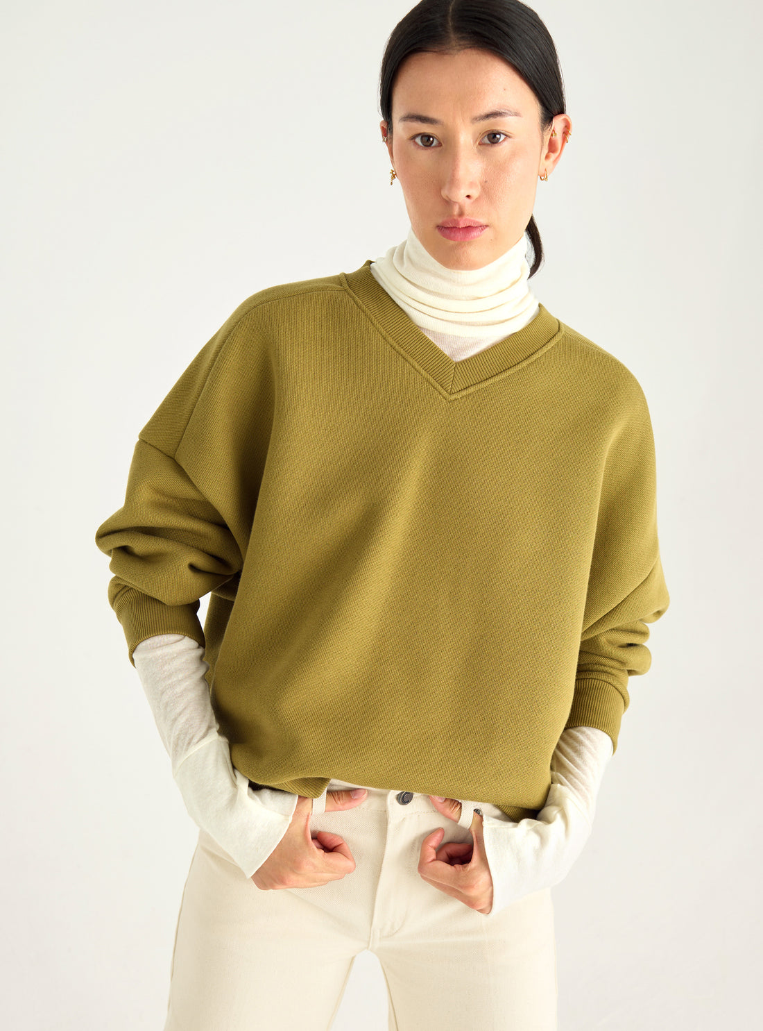 Sweatshirt aus gebürstetem Fleece