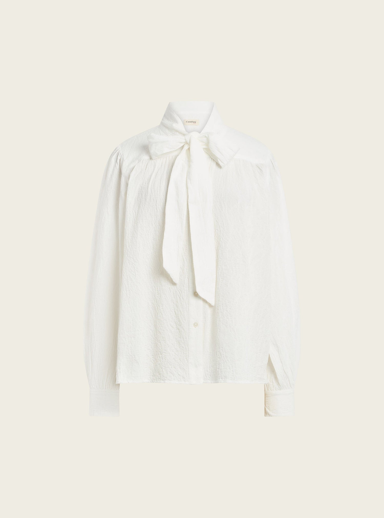 Chemise lavallière ample acoté 