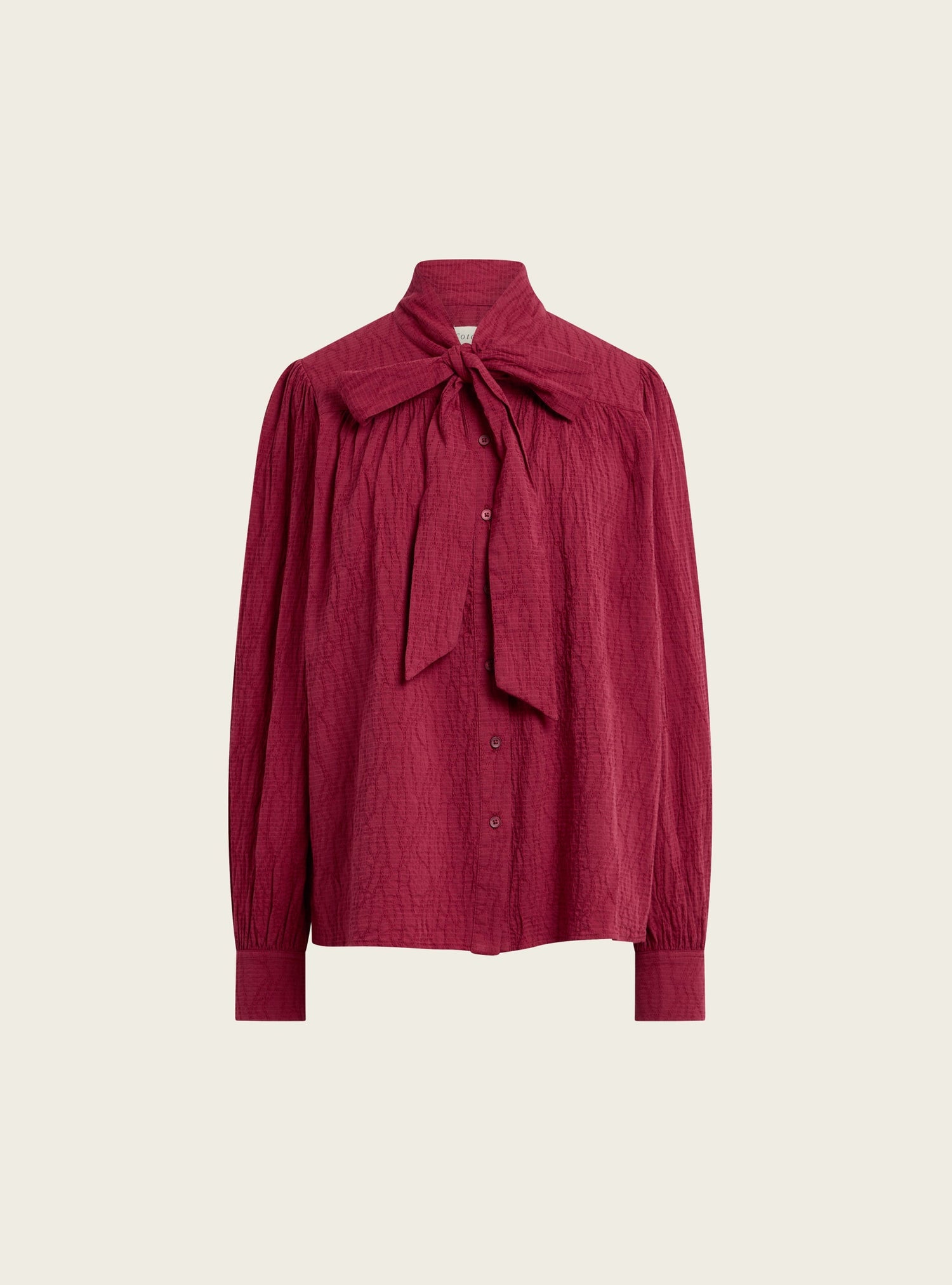 Chemise lavallière ample acoté 