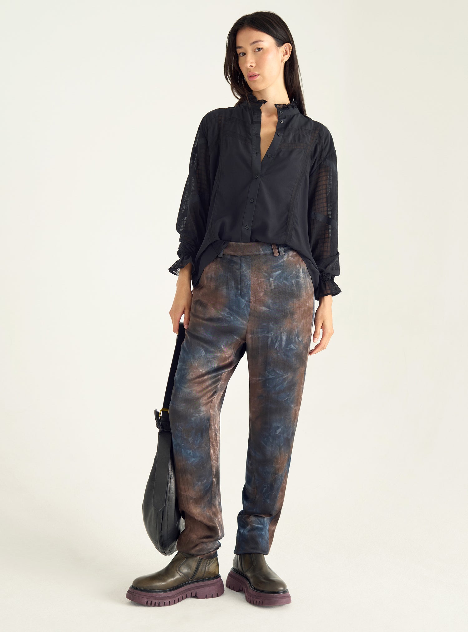 Fließende Hose mit Print