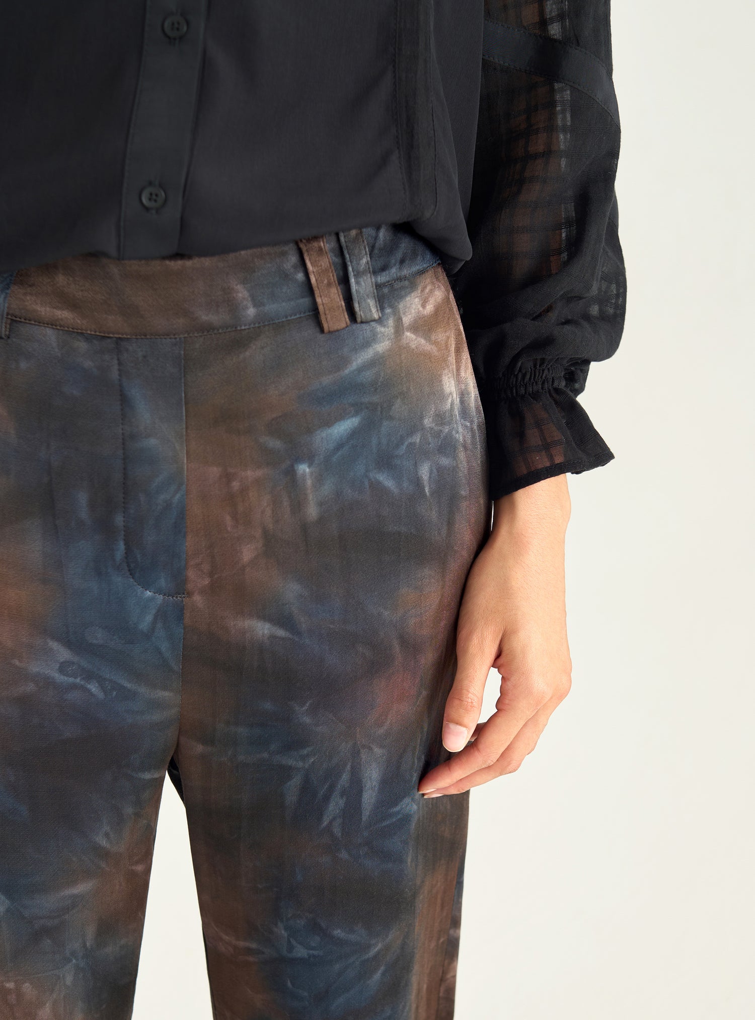 Fließende Hose mit Print