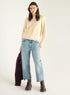 Straight denim jeans