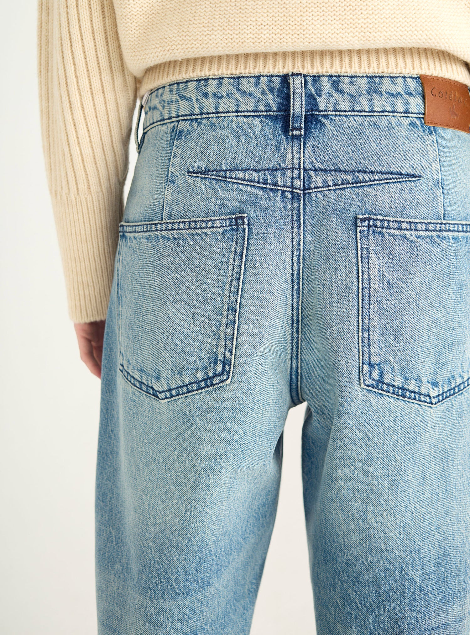 Straight denim jeans