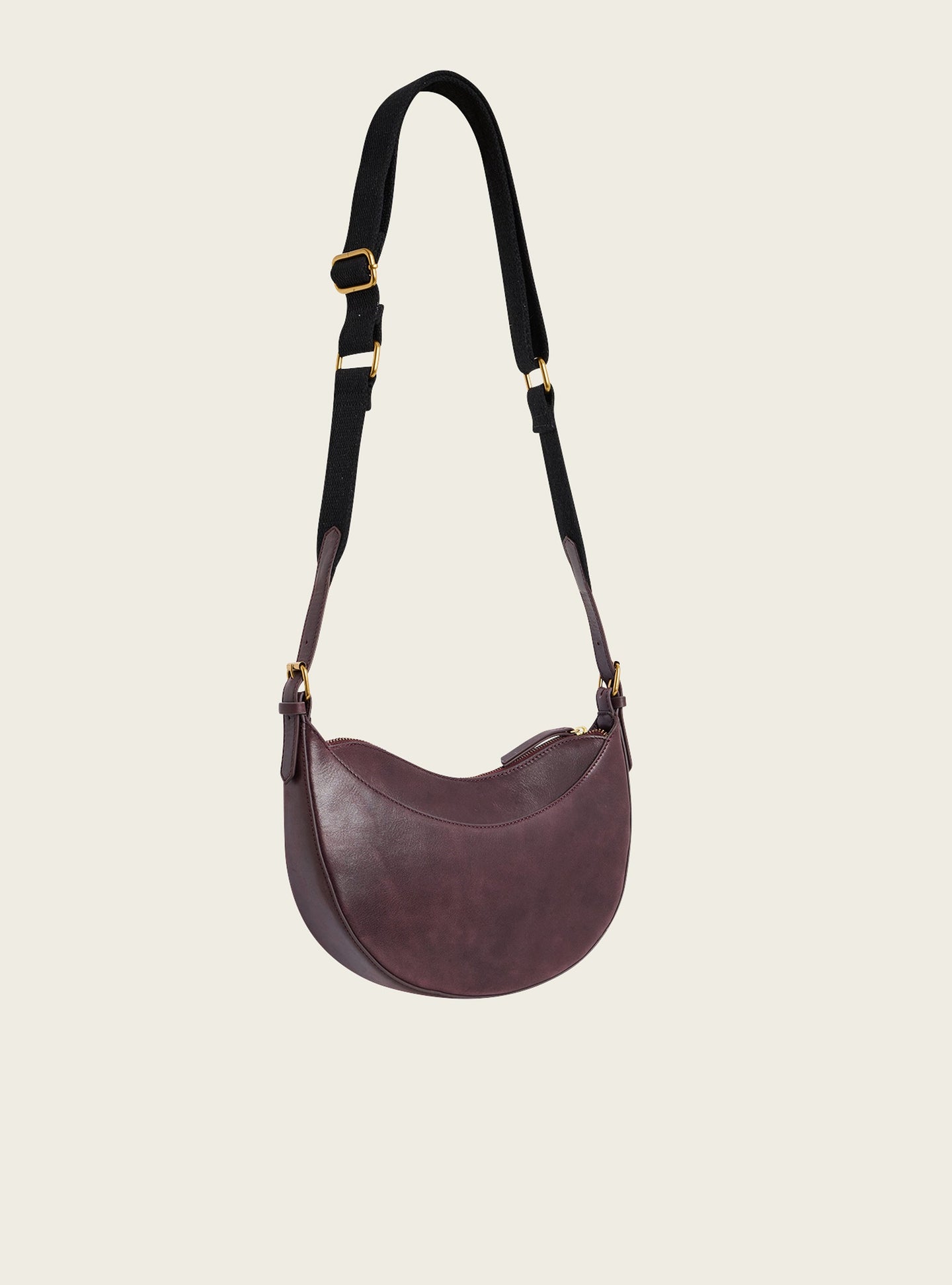 Mini sac en cuir patiné acoté 