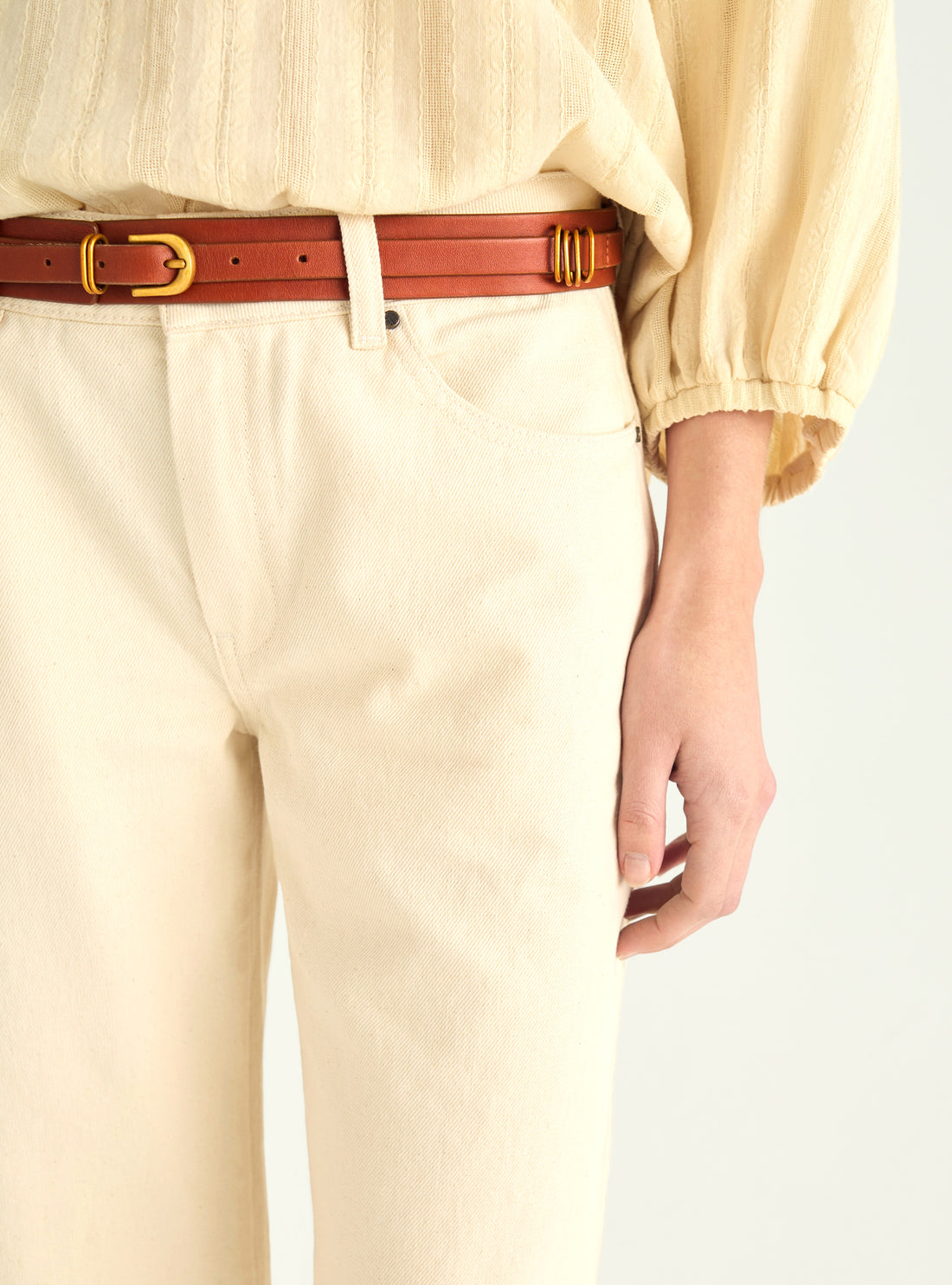 “Stray Cats” leather belt