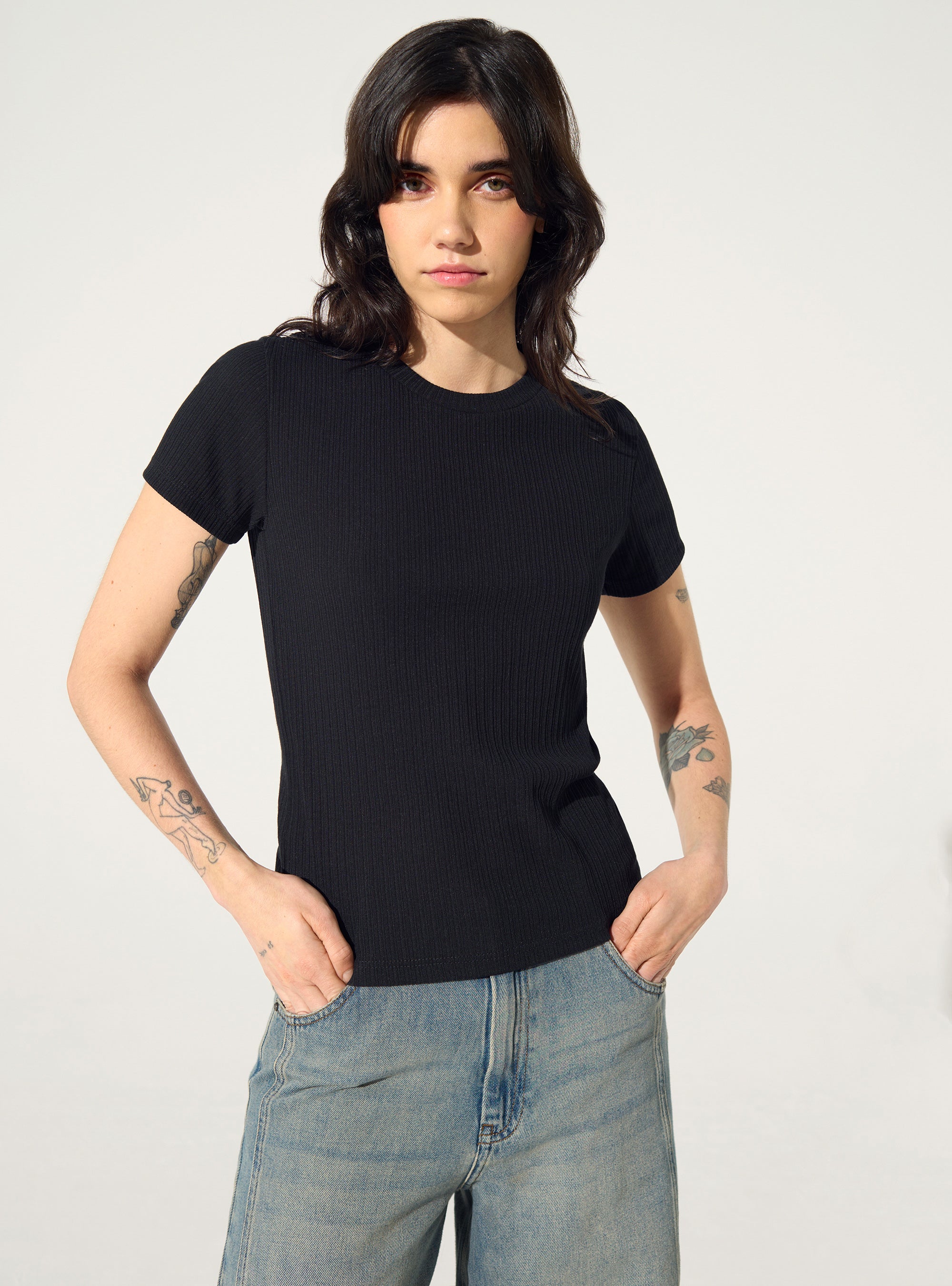 T-Shirt en coton noir