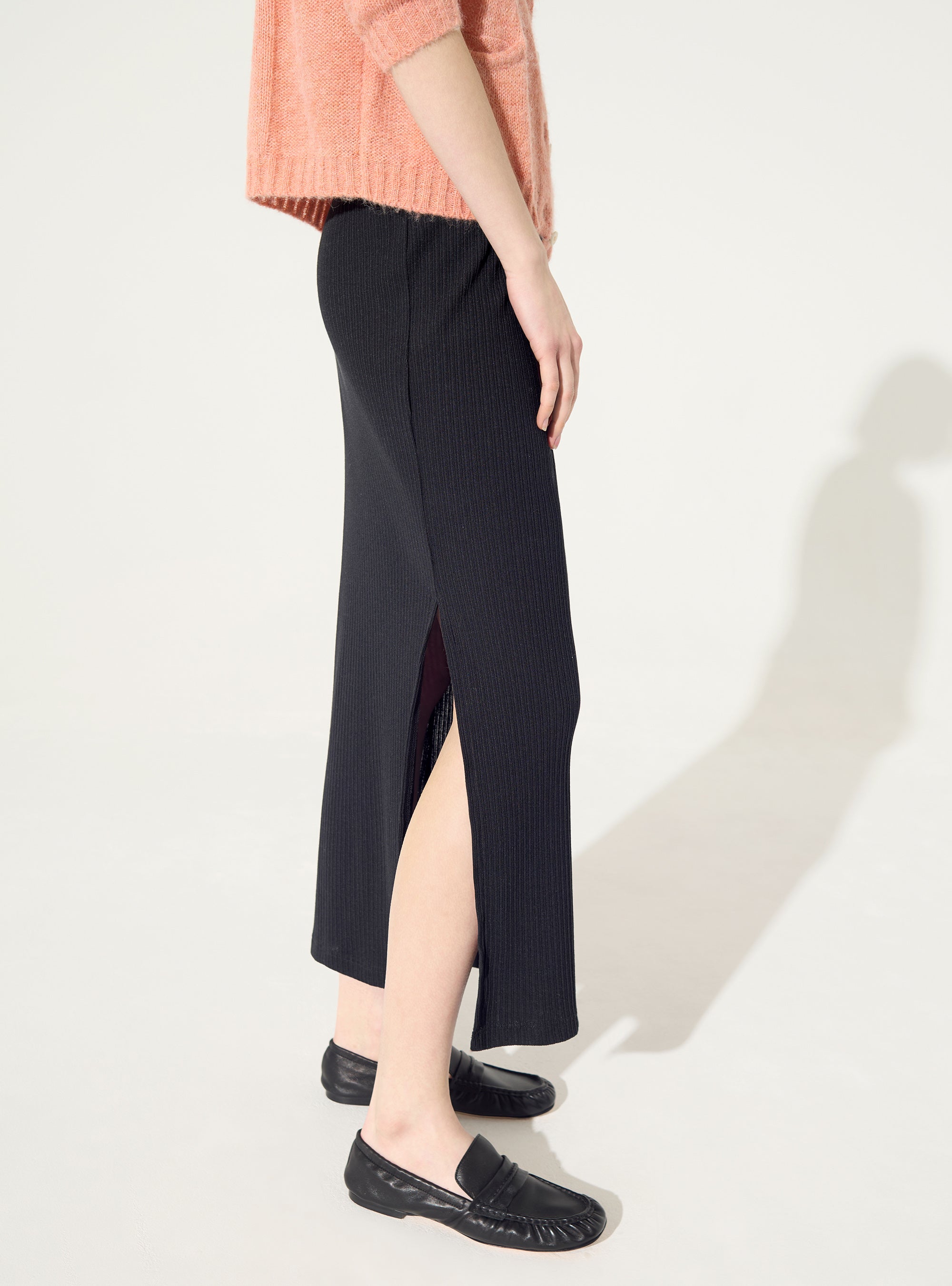 schwarzer Baumwollrock