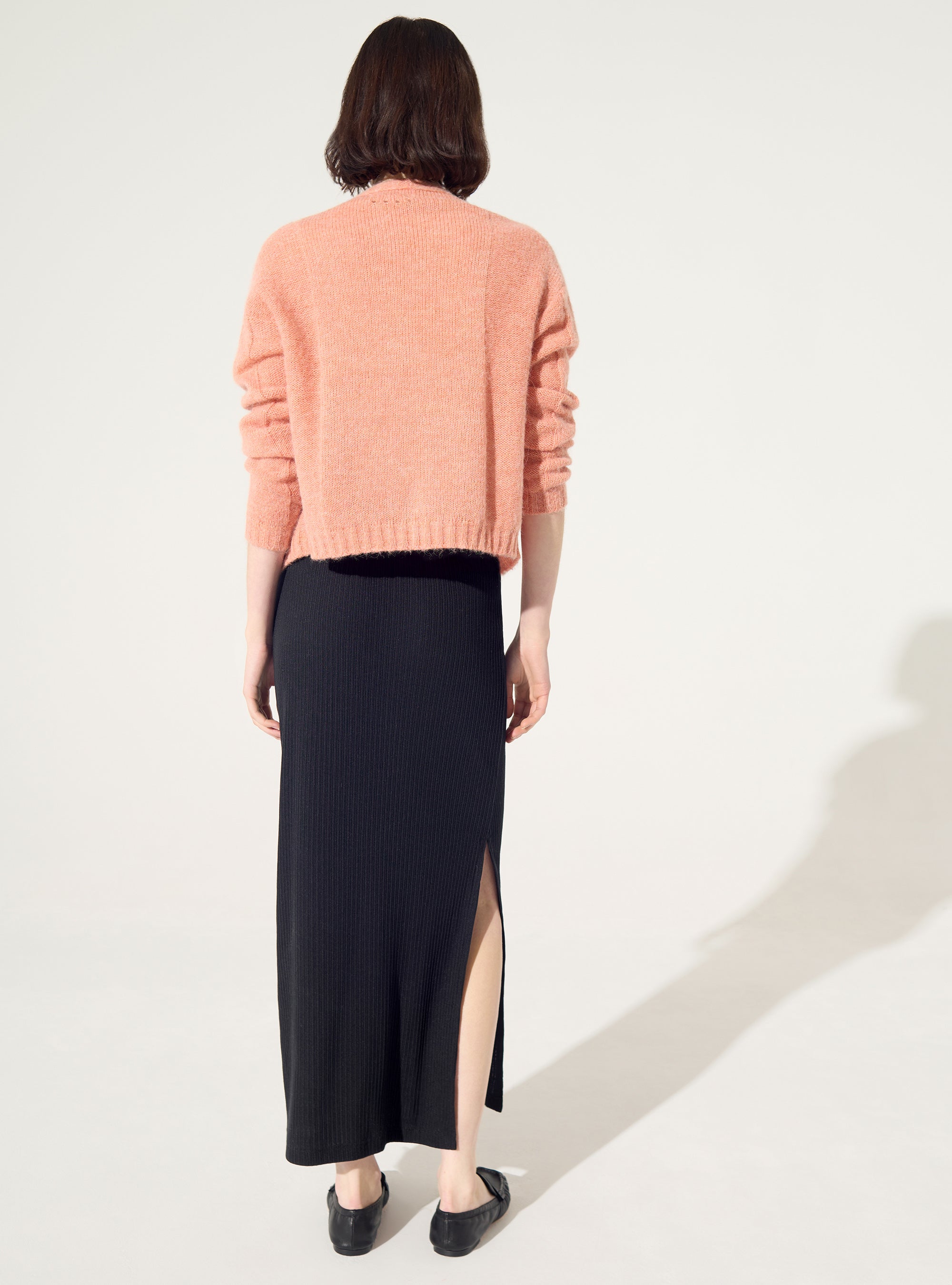 schwarzer Baumwollrock