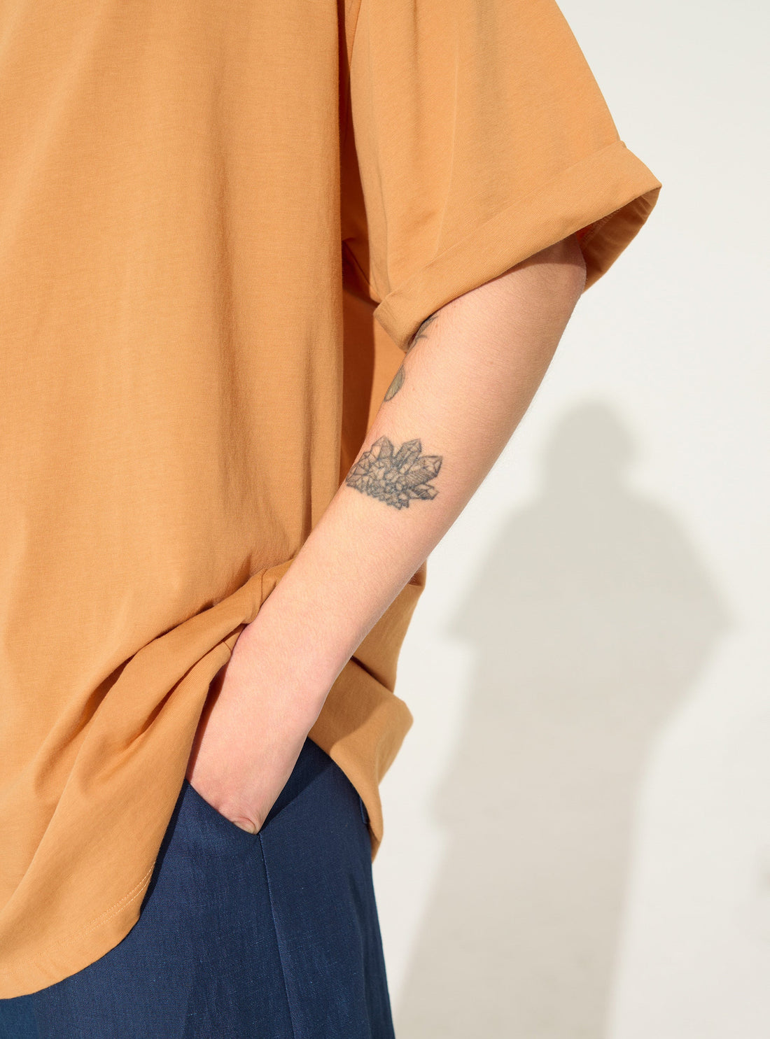 T-shirt en coton biologique orange