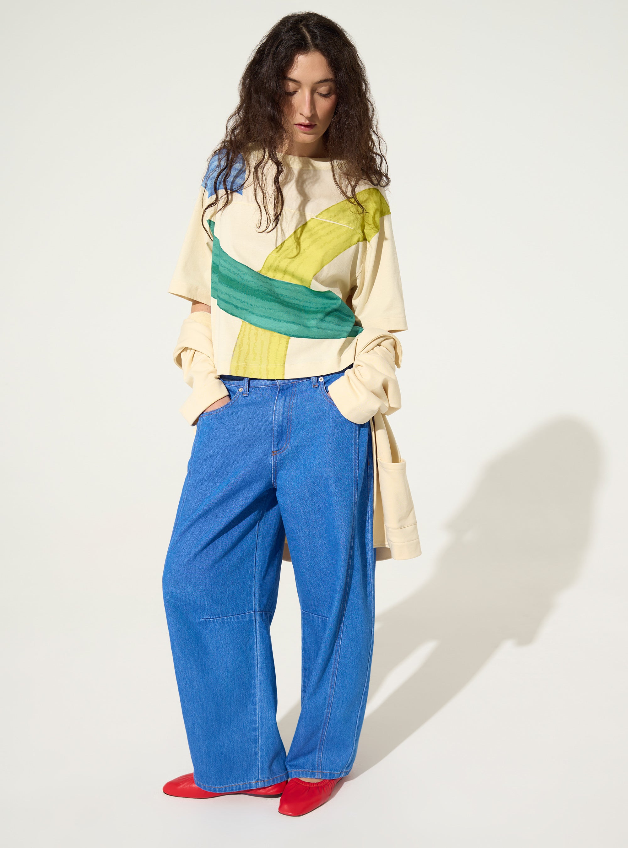 Home-printed organic cotton T-shirt