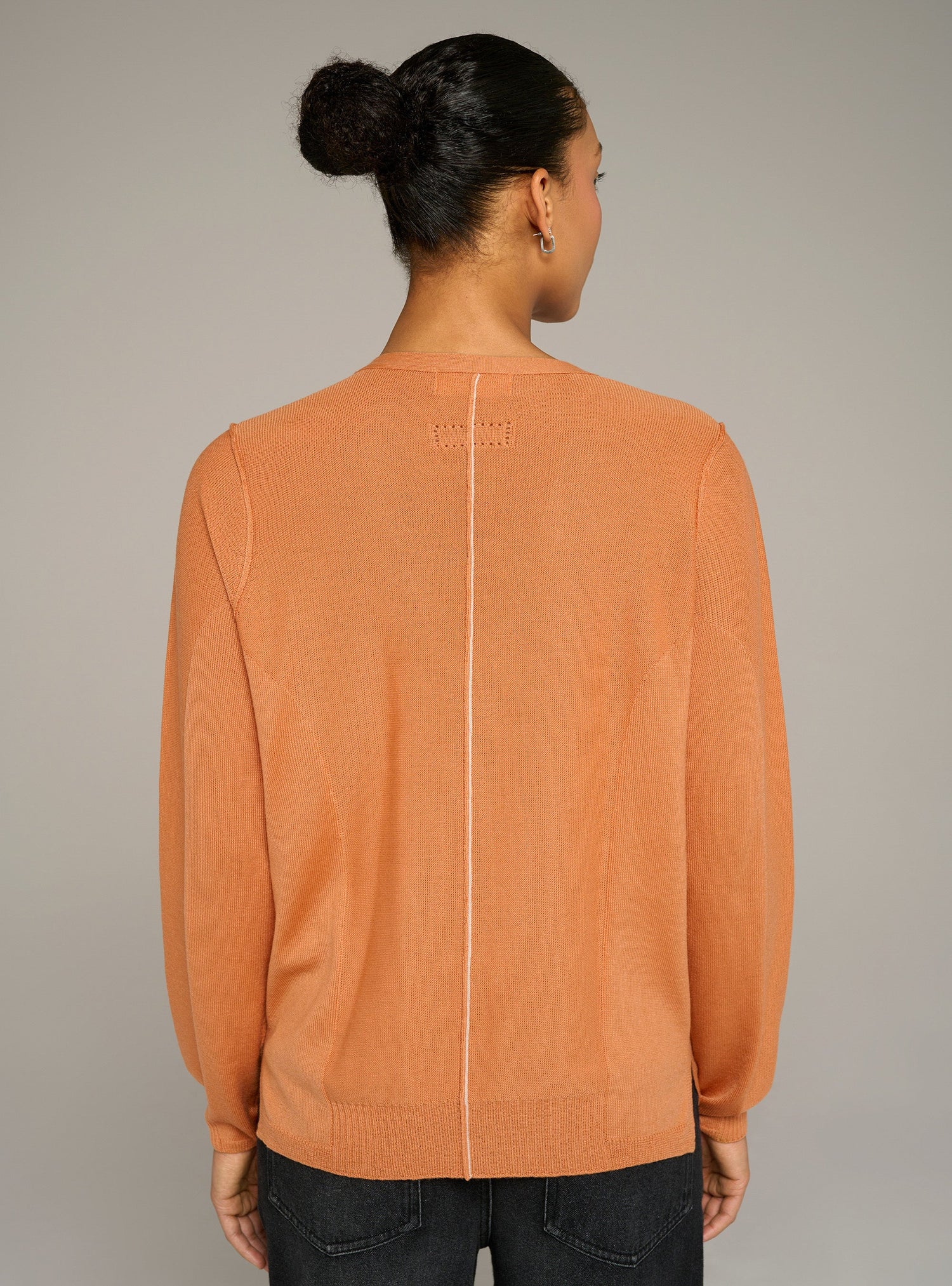 Cotélac acoté cardigan col v maille fine en laine